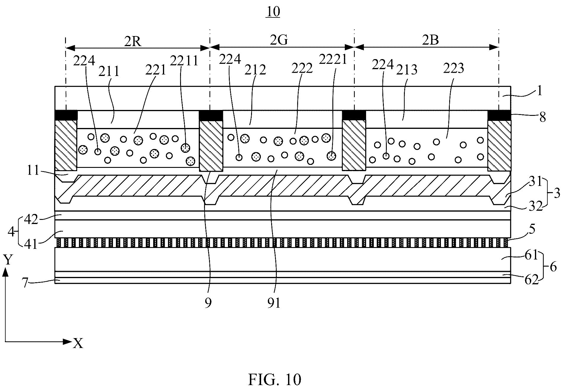 Patent US12105372 Figure 9 – Color film substrate, display panel and display device