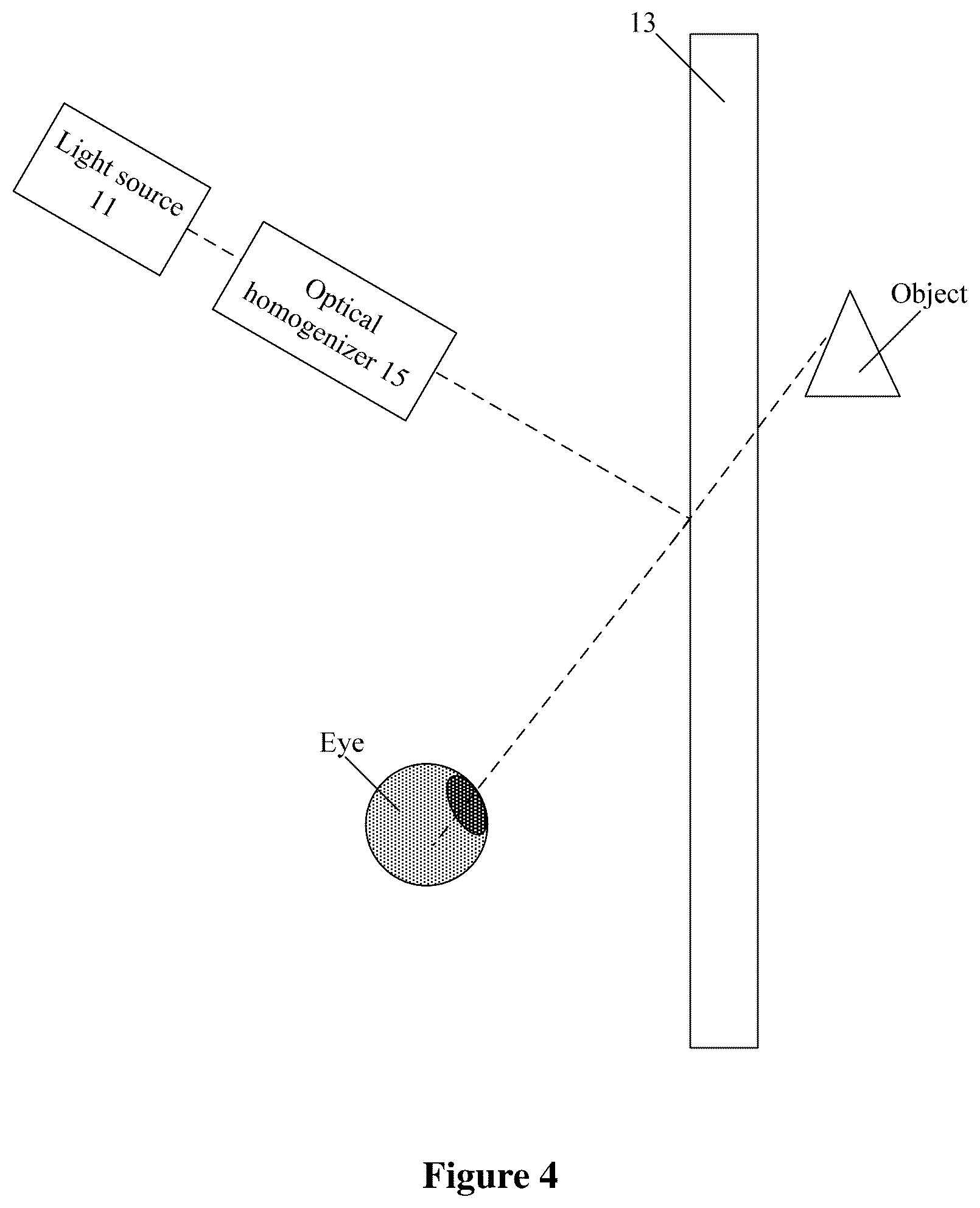 Patent US12105374 Figure 4 – Liquid crystal coherent transparent display screen and liquid crystal-laser transparent display system