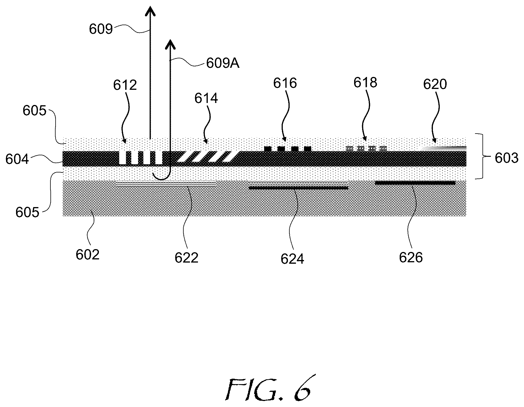 Patent US12105377 Figure 6 – Lighting unit with zonal illumination of a display panel