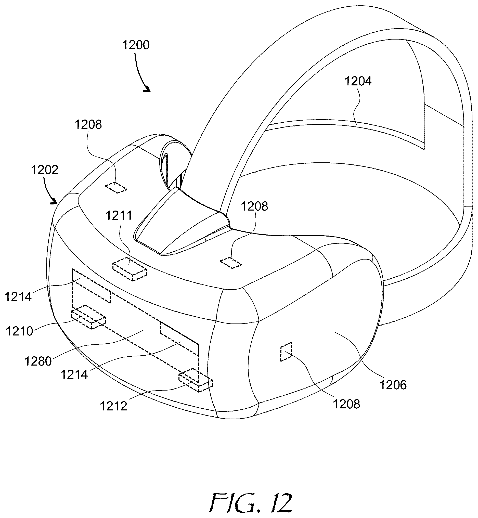 Patent US12105377 Figure 12 – Lighting unit with zonal illumination of a display panel