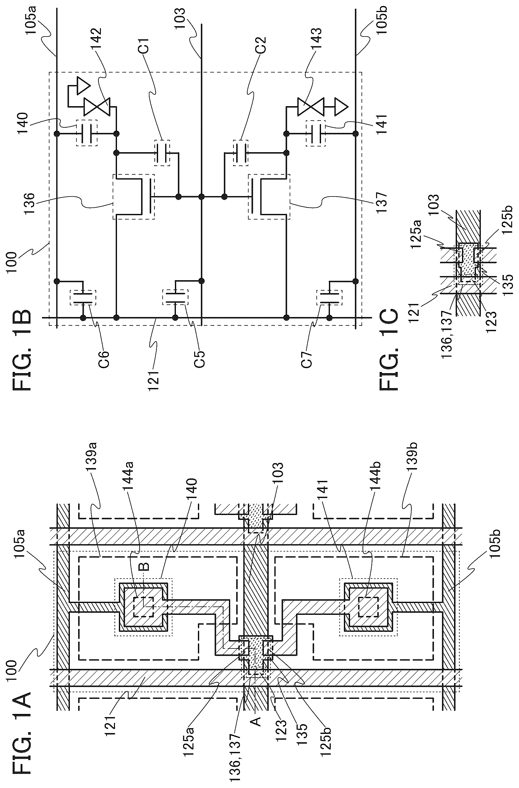 Patent US12105384 Figure 1 – Display device