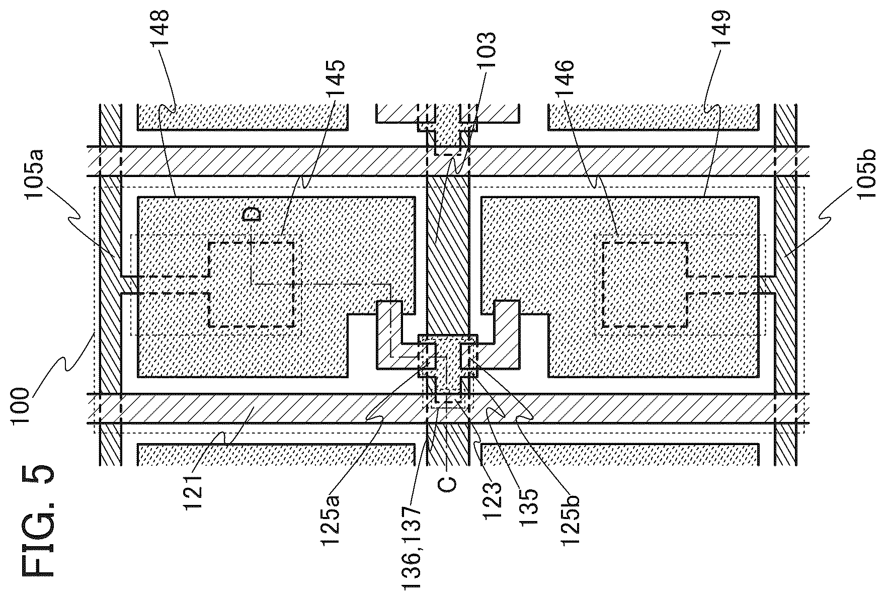 Patent US12105384 Figure 5 – Display device