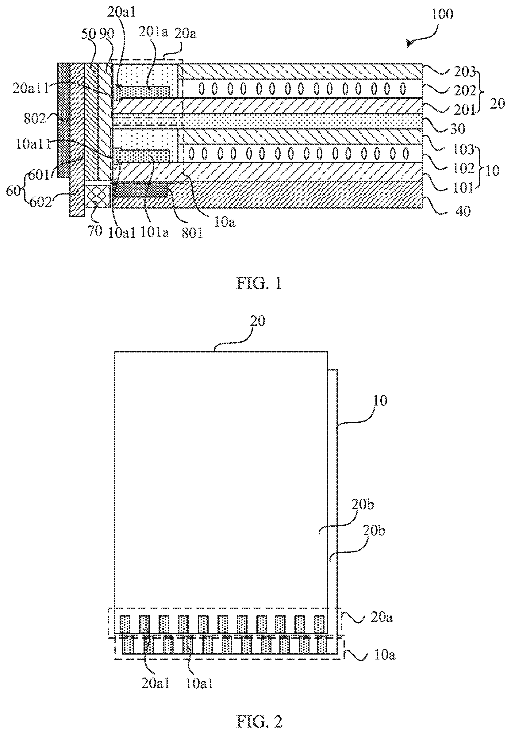 Patent US12105386 Figure 1 – Display panel and manufacturing method thereof