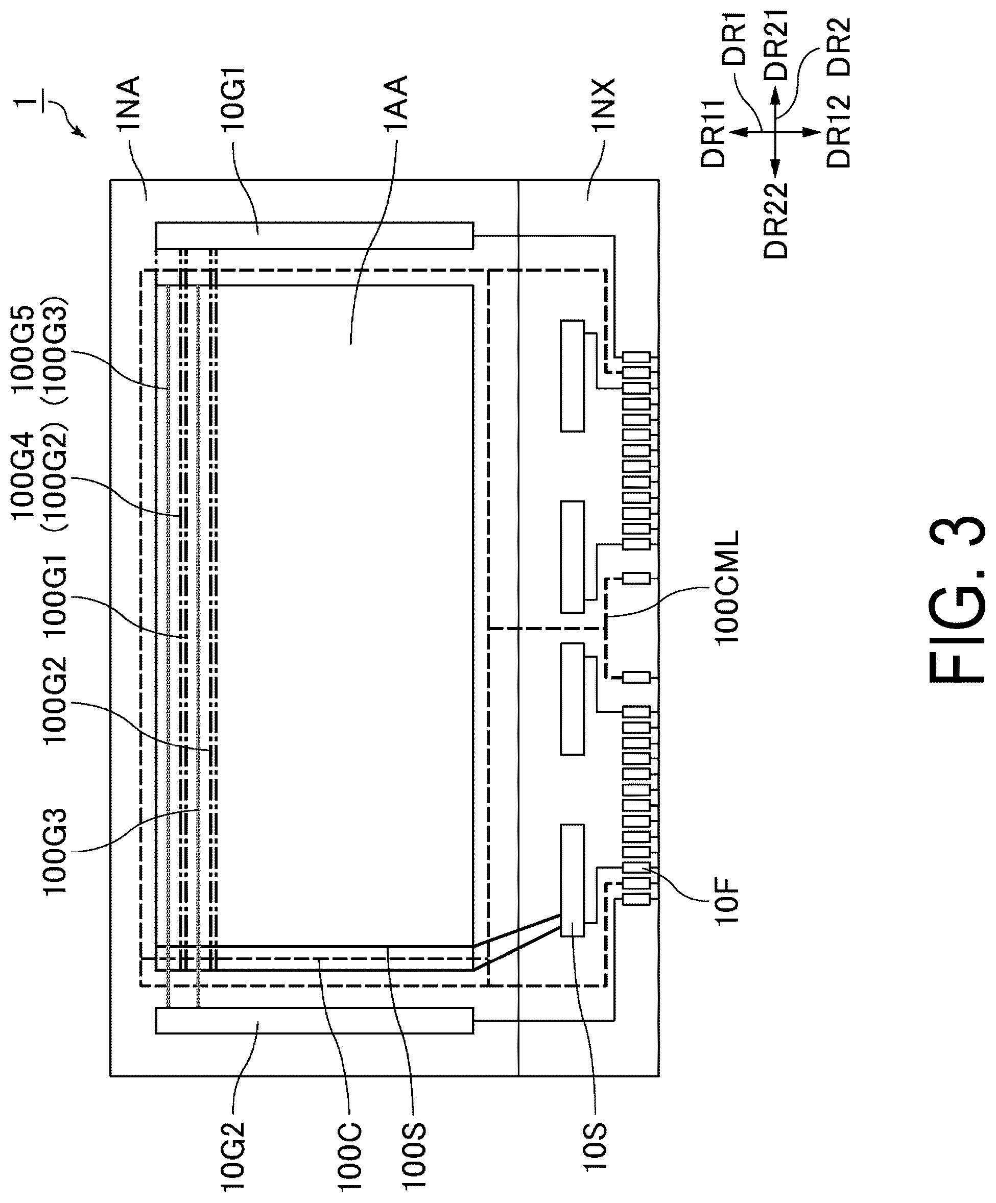Patent US12105389 Figure 3 – Display panel