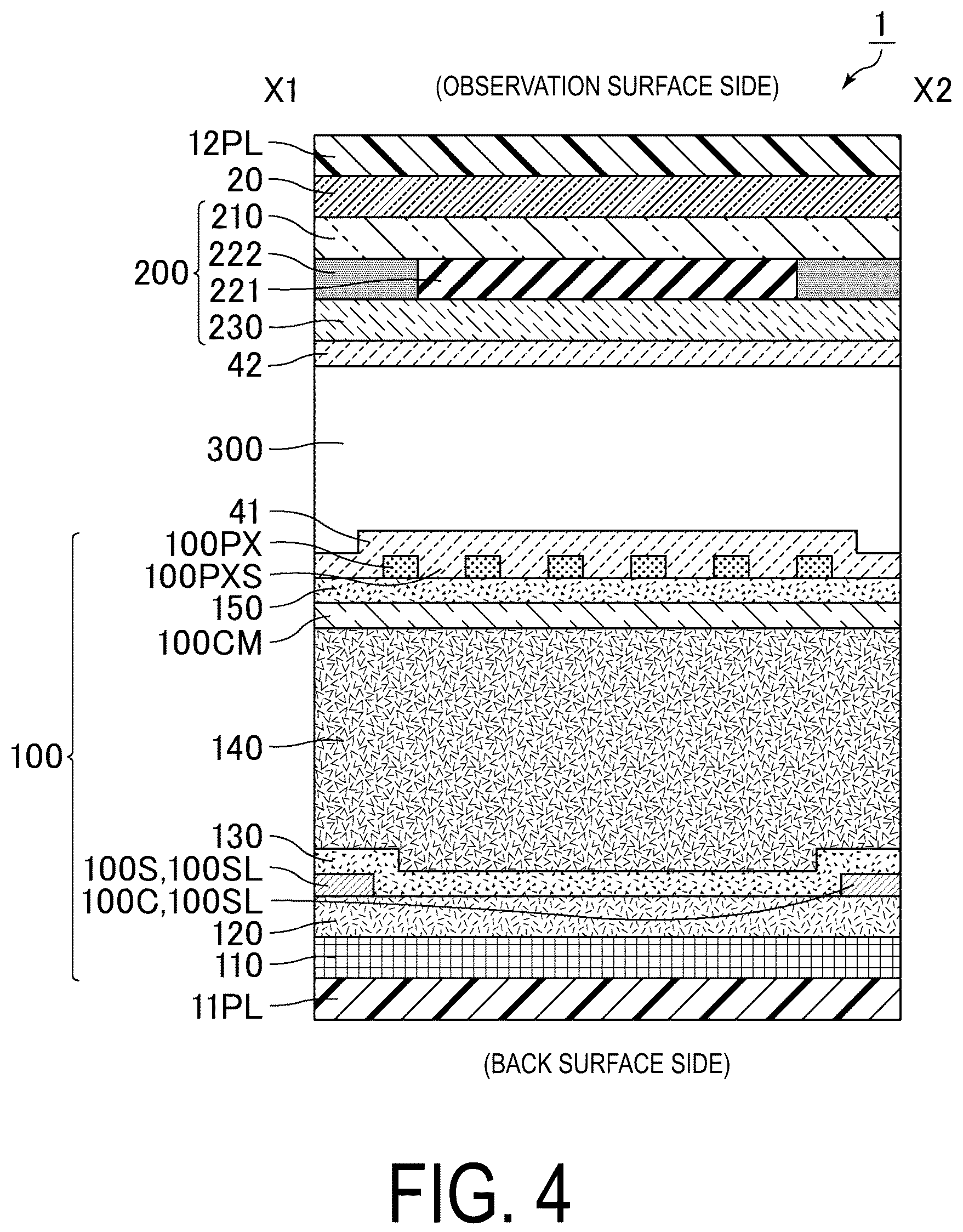 Patent US12105389 Figure 4 – Display panel