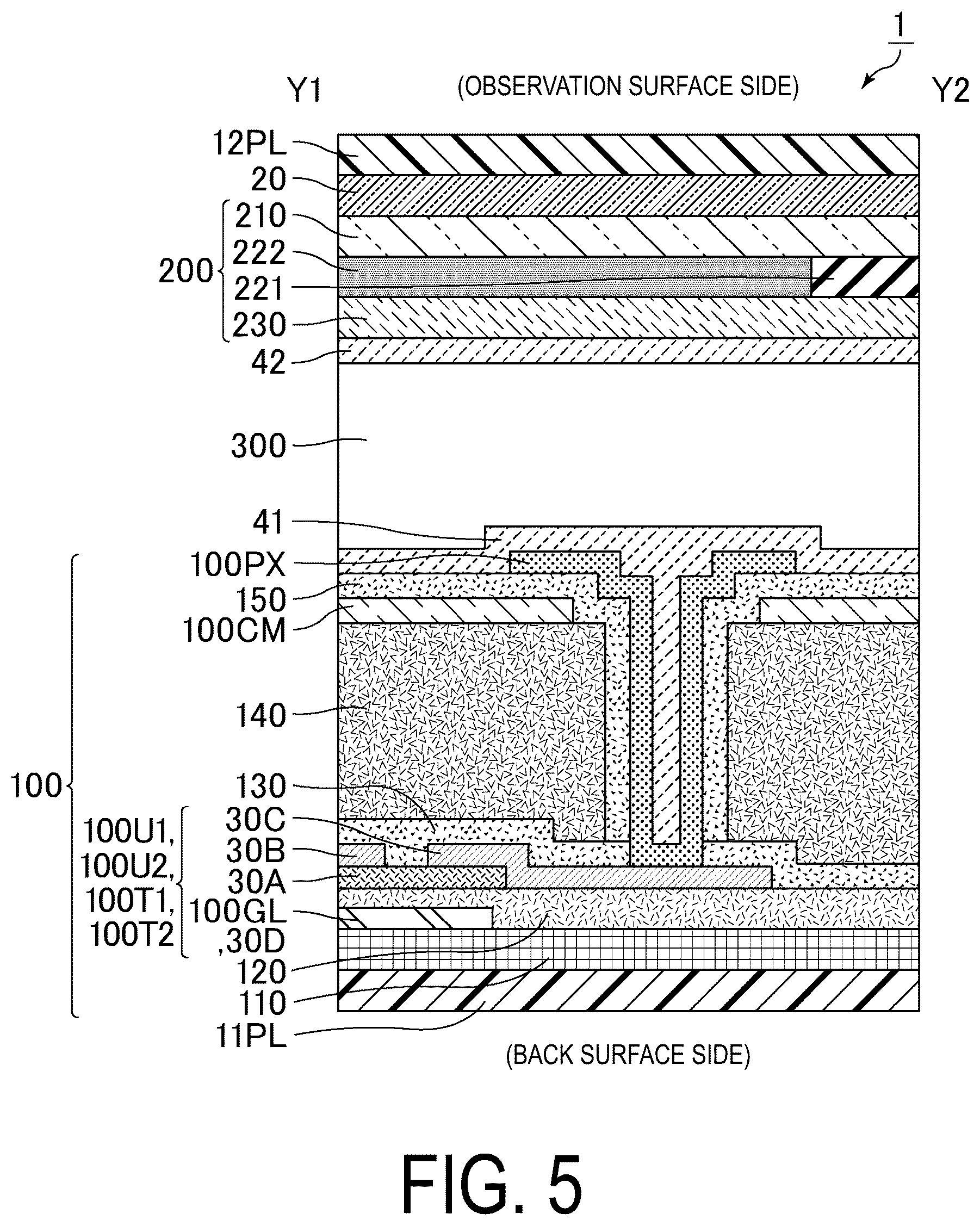 Patent US12105389 Figure 5 – Display panel