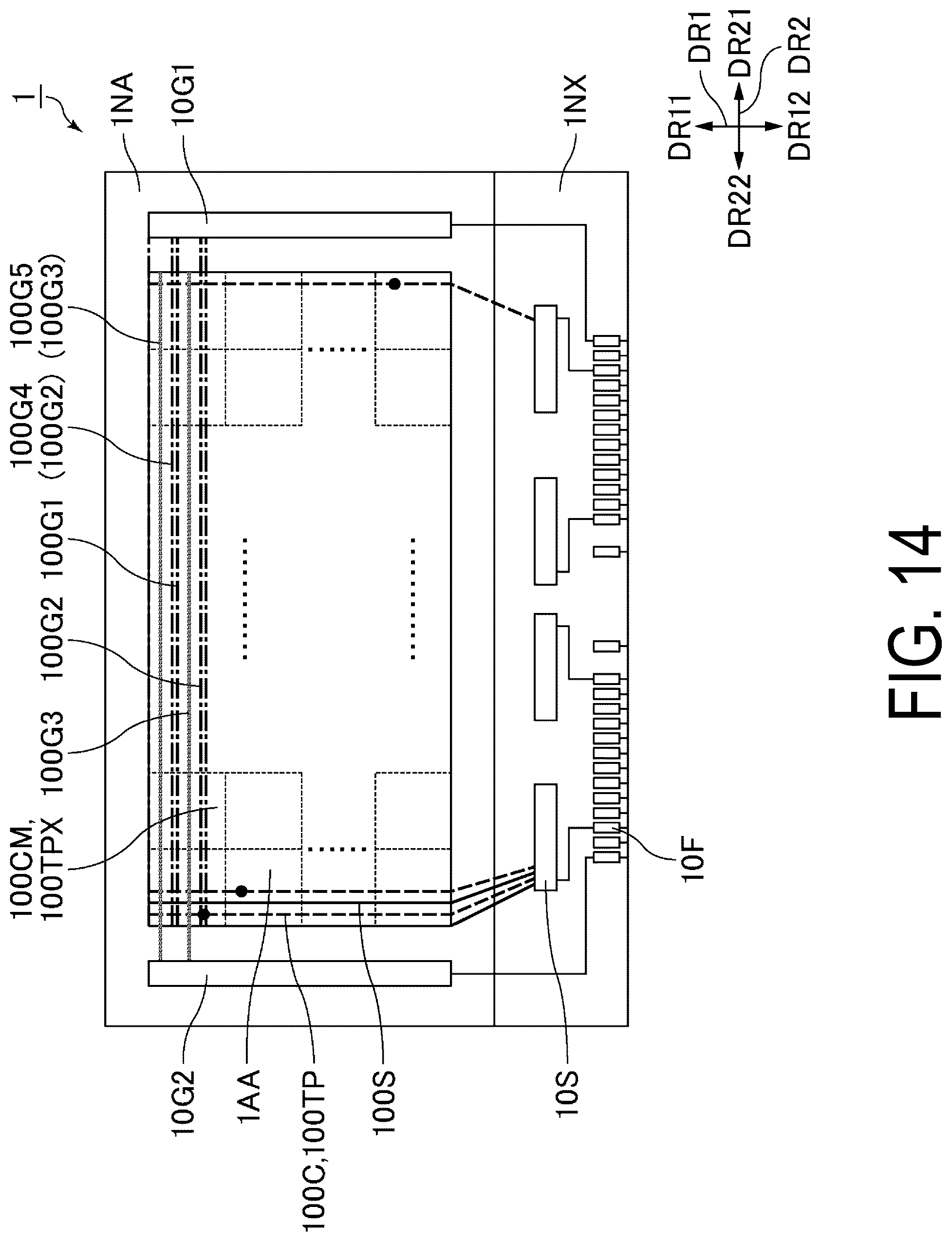 Patent US12105389 Figure 14 – Display panel