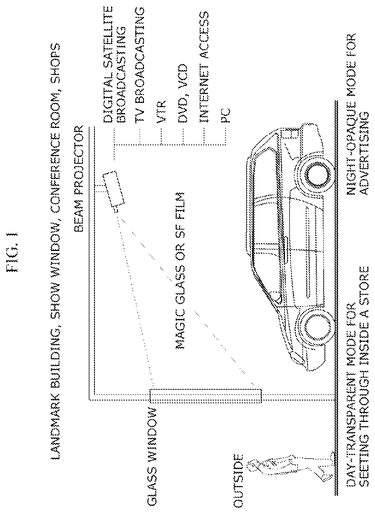 Patent US12105393 — Vehicle display device — Figure 1