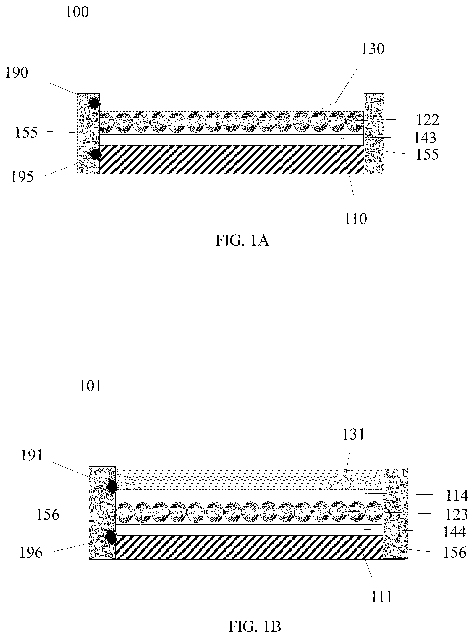 Patent US12105396 Figure 1 – Electro-optic device comprising integrated conductive edge seal and a method of production of the same