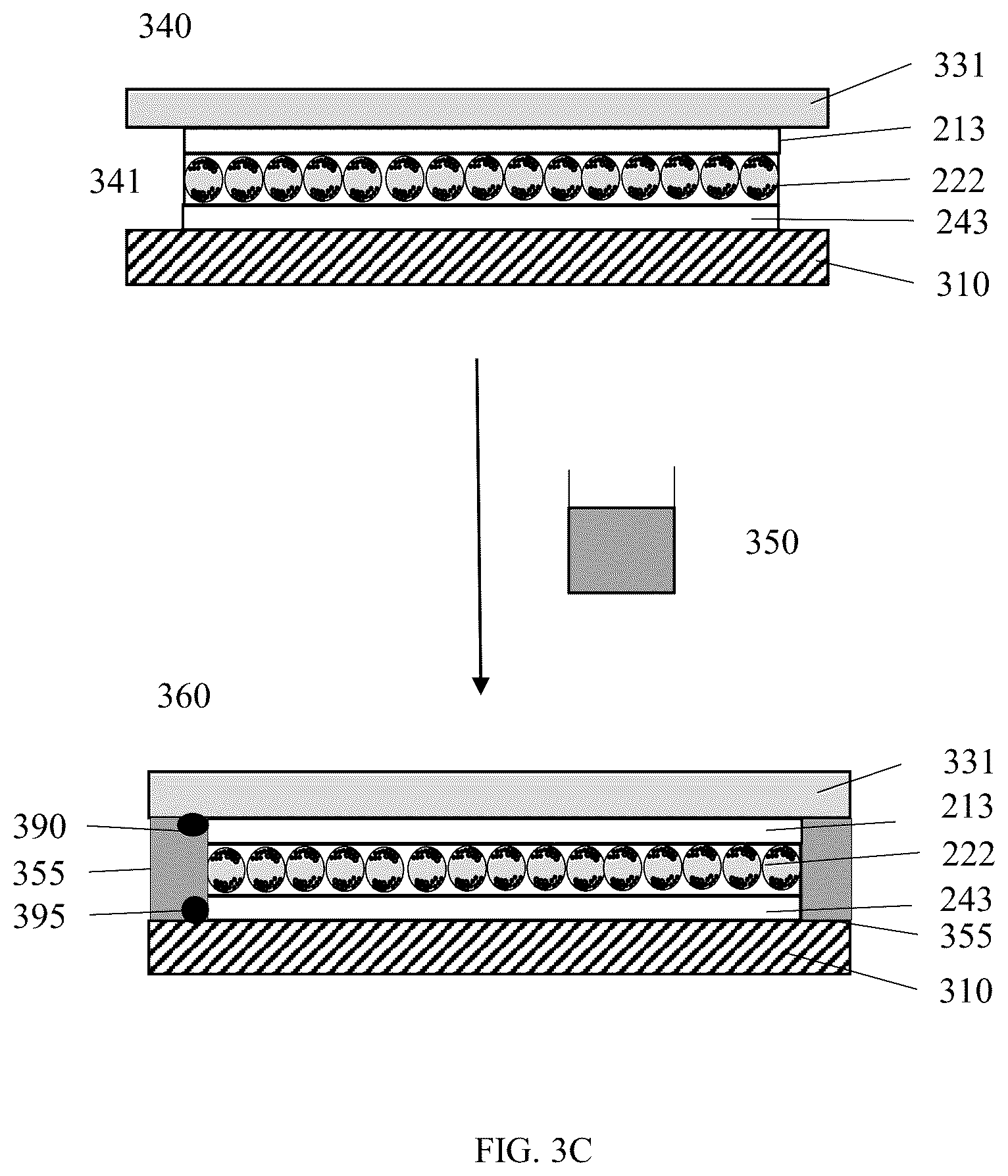 Patent US12105396 Figure 10 – Electro-optic device comprising integrated conductive edge seal and a method of production of the same