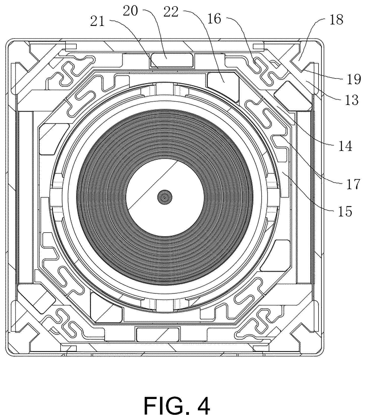 Patent US12105400 Figure 4 – AF motor structure, camera device, and electronic product