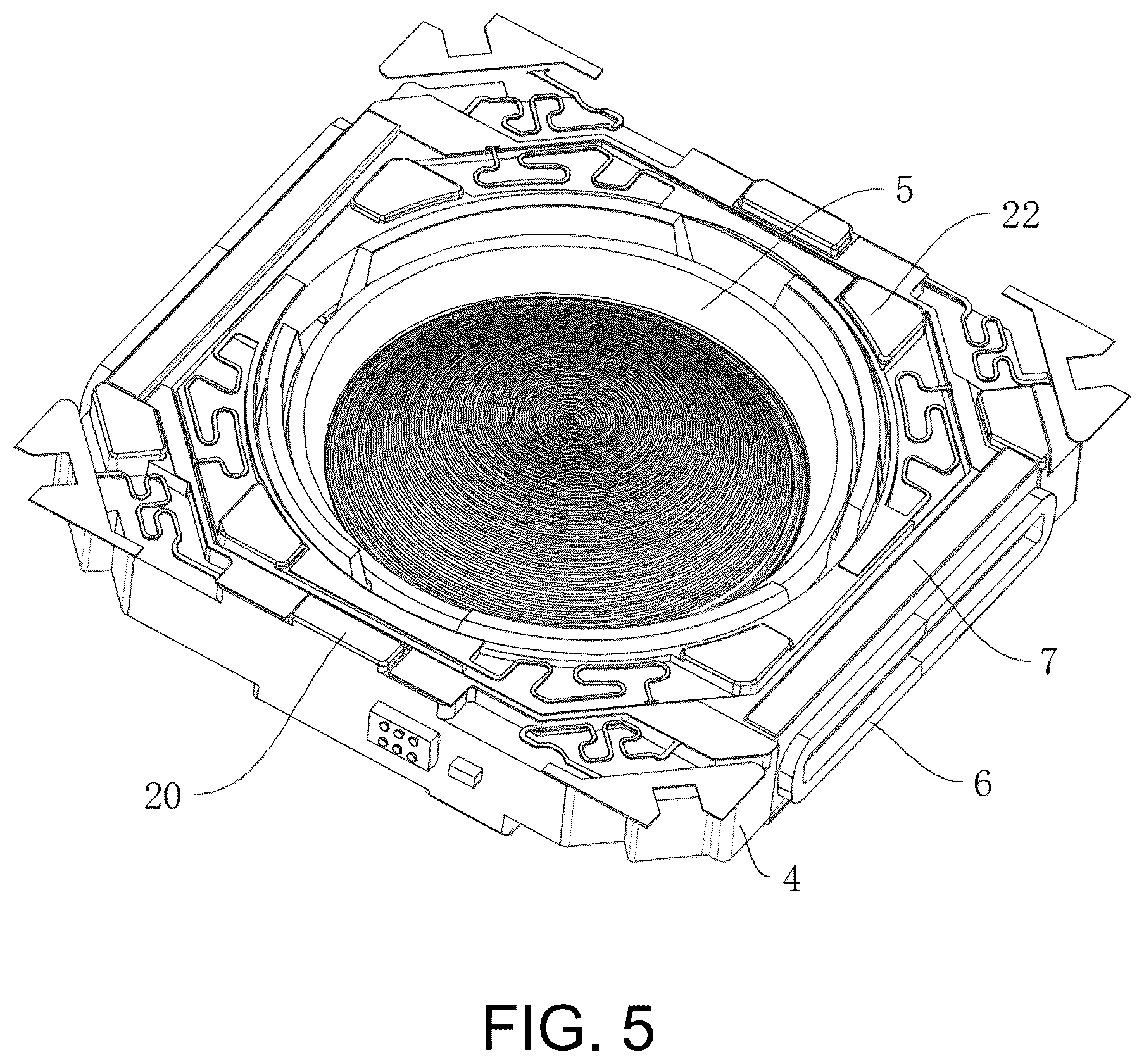 Patent US12105400 Figure 5 – AF motor structure, camera device, and electronic product