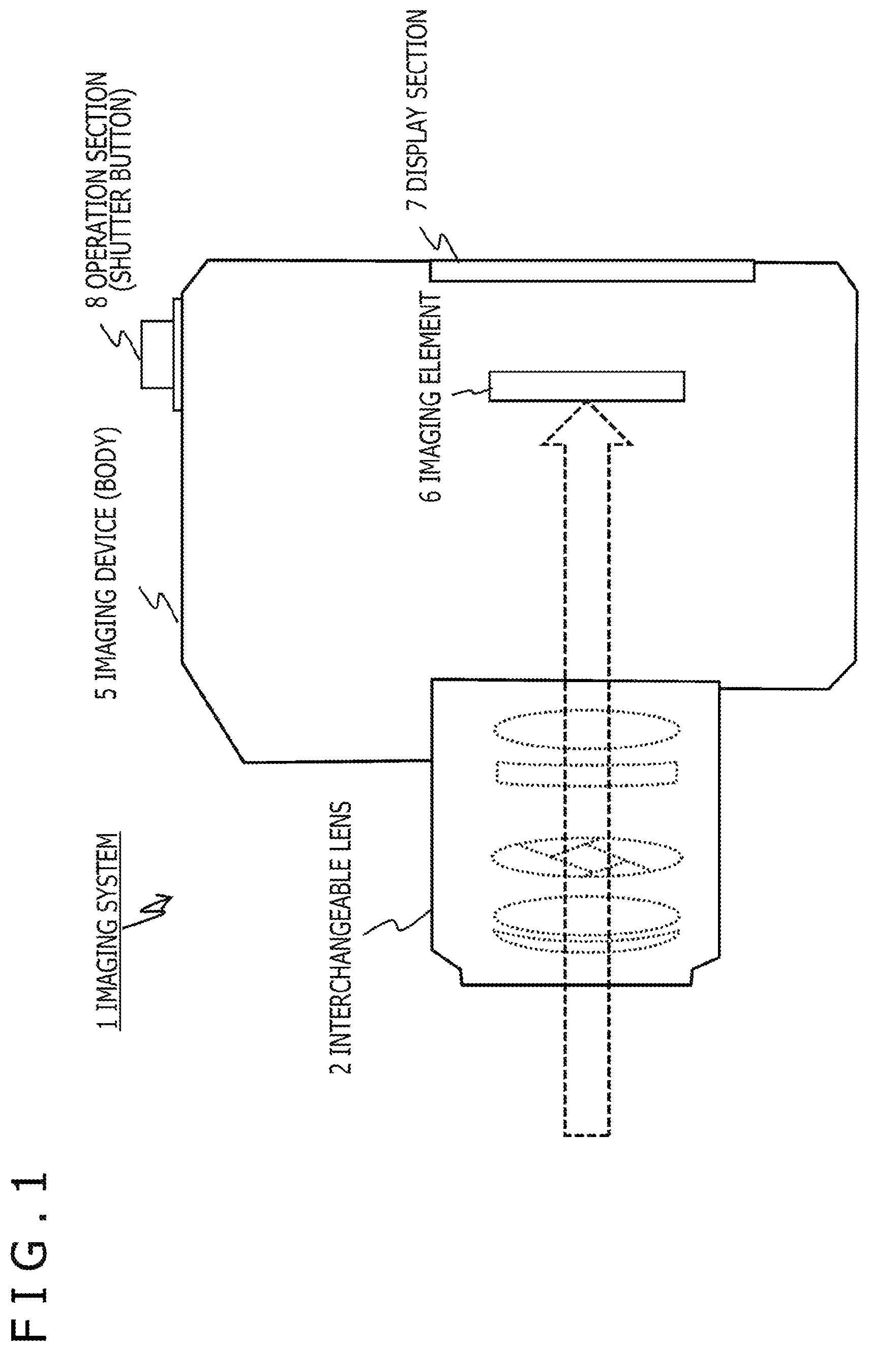 Patent US12105401 — Imaging device, imaging system, focus control method, and non-transitory computer-readable medium with cam curve — Figure 1
