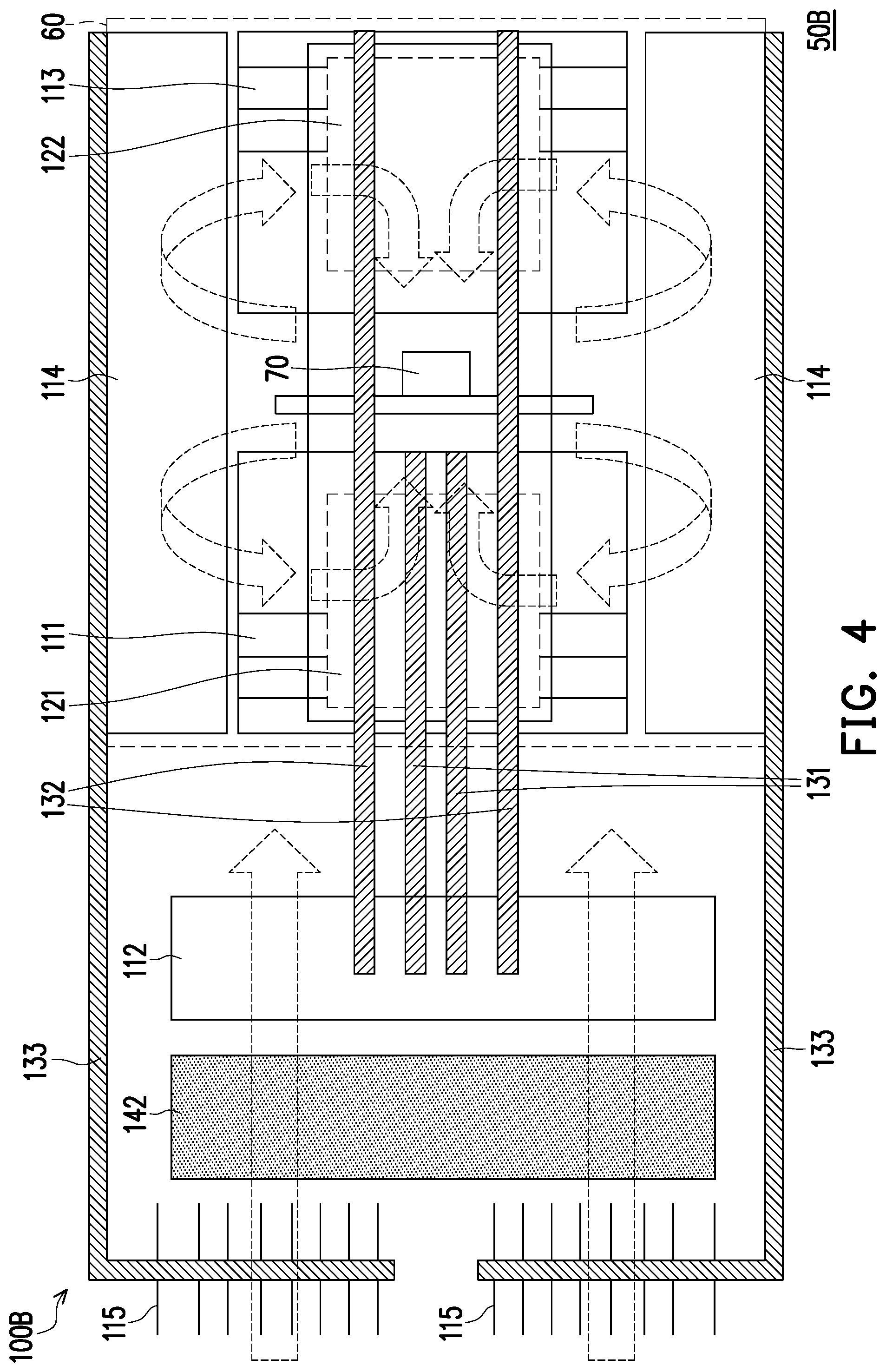 Patent US12105406 Figure 5 – Heat dissipation module and projection device