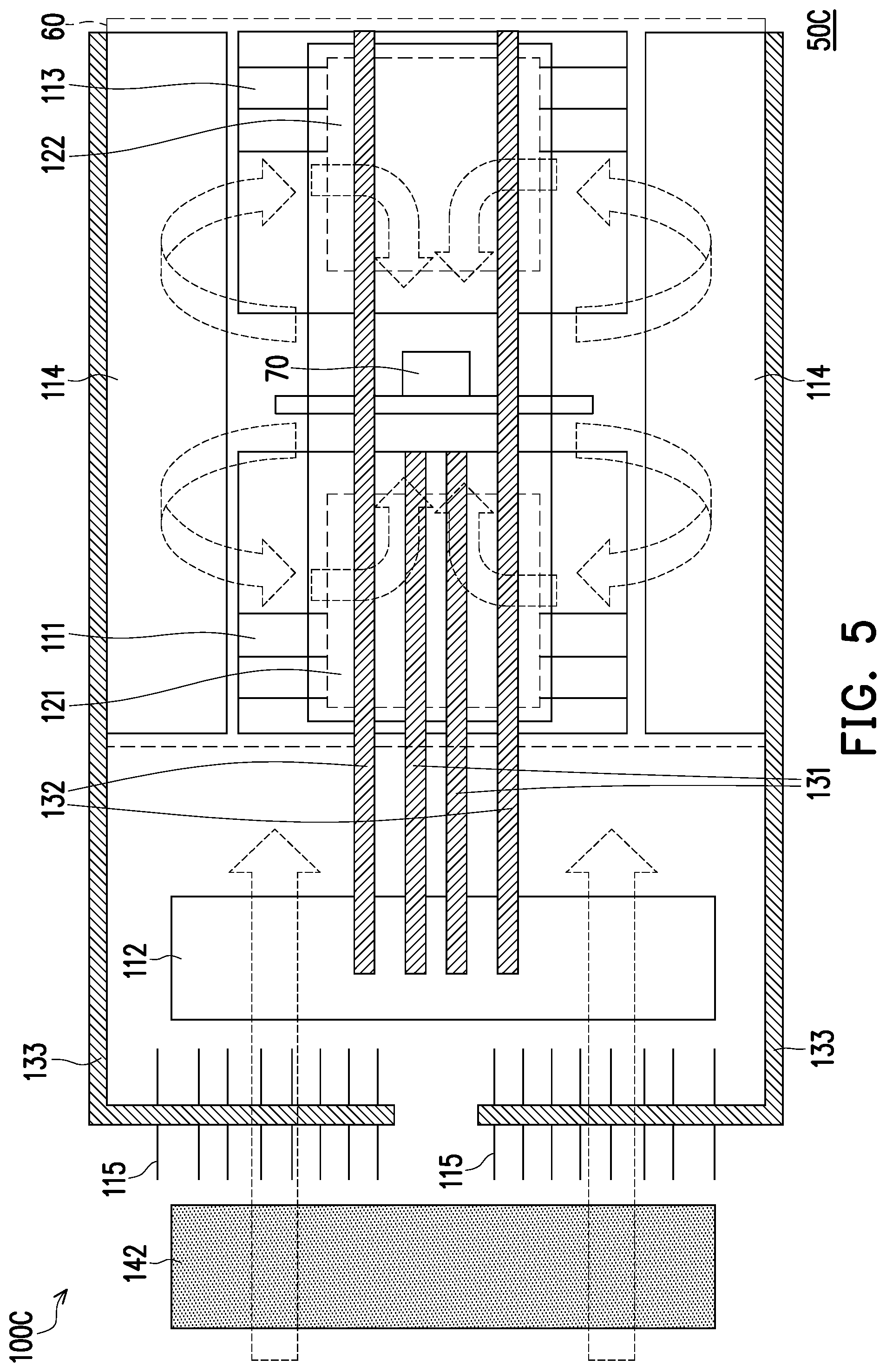 Patent US12105406 Figure 6 – Heat dissipation module and projection device