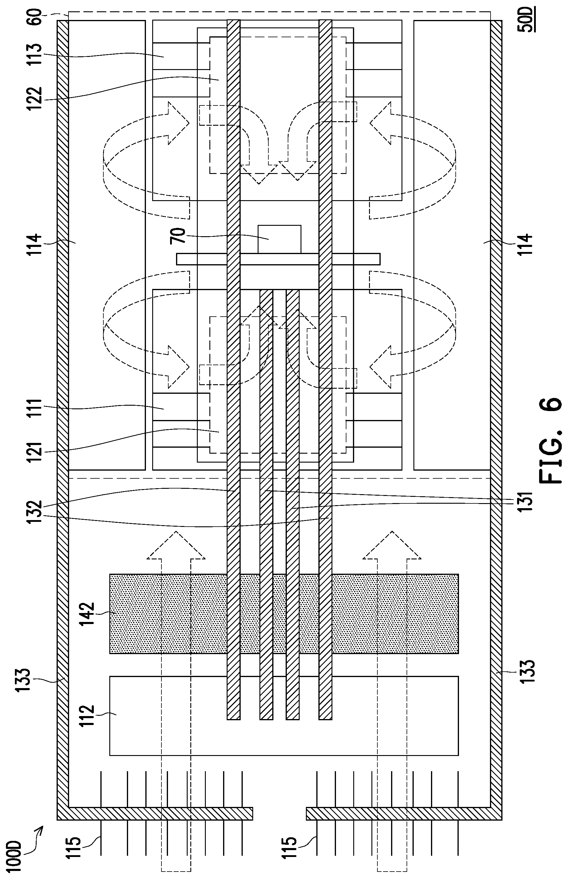 Patent US12105406 Figure 7 – Heat dissipation module and projection device