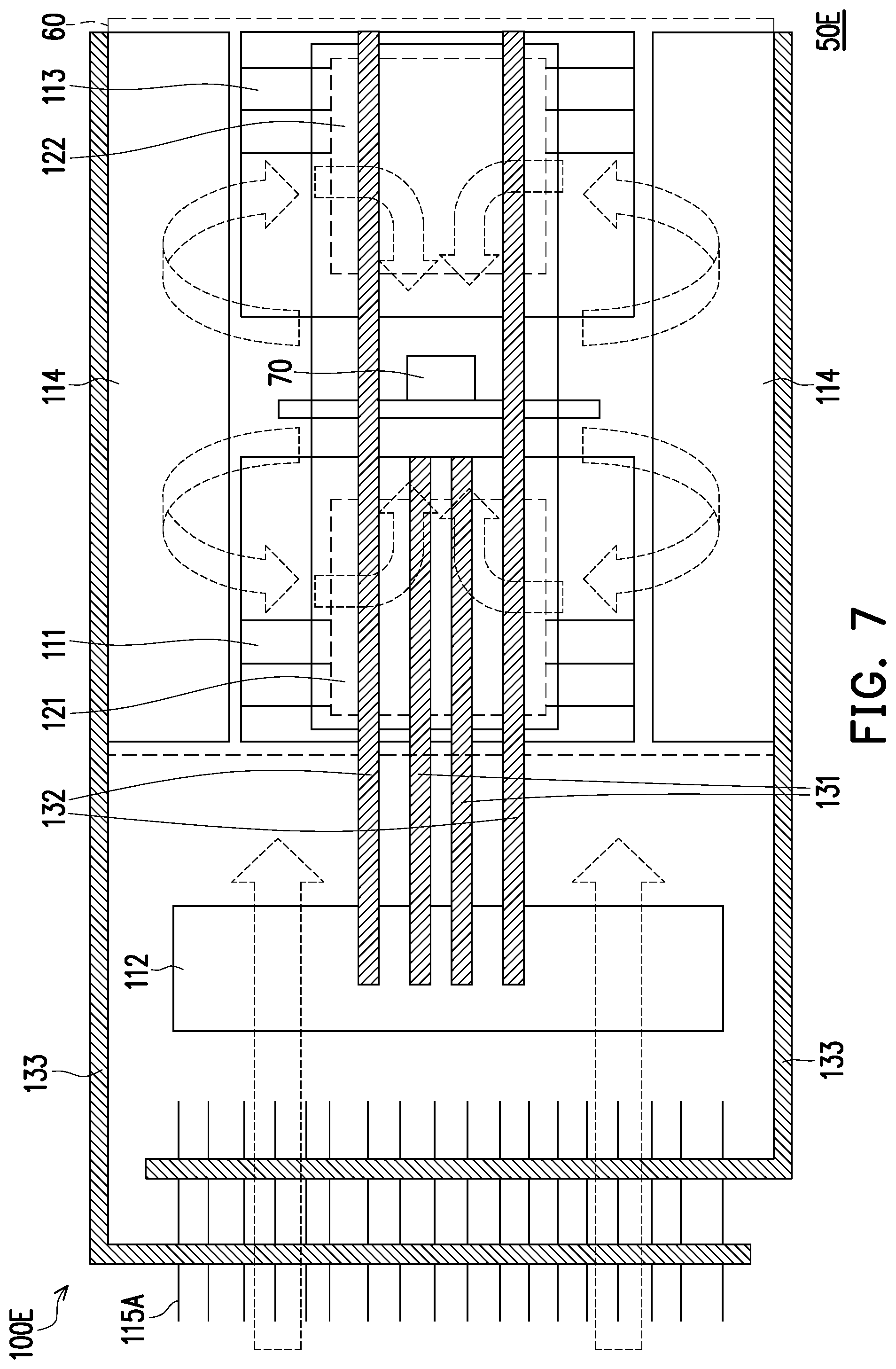 Patent US12105406 Figure 8 – Heat dissipation module and projection device