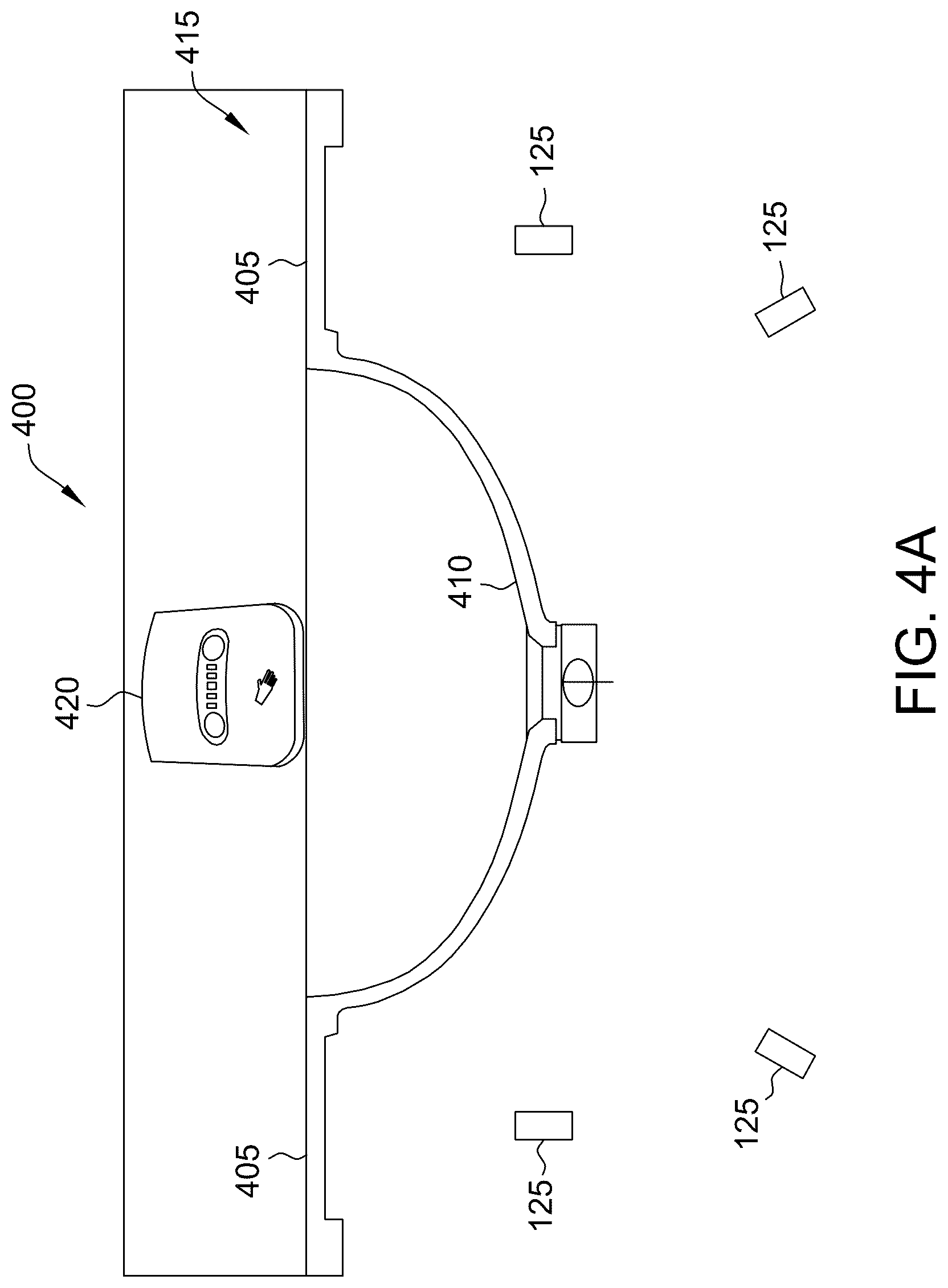Patent US12105407 Figure 4 – Projection system for baby-changing station translucent displays and methods of operating thereof