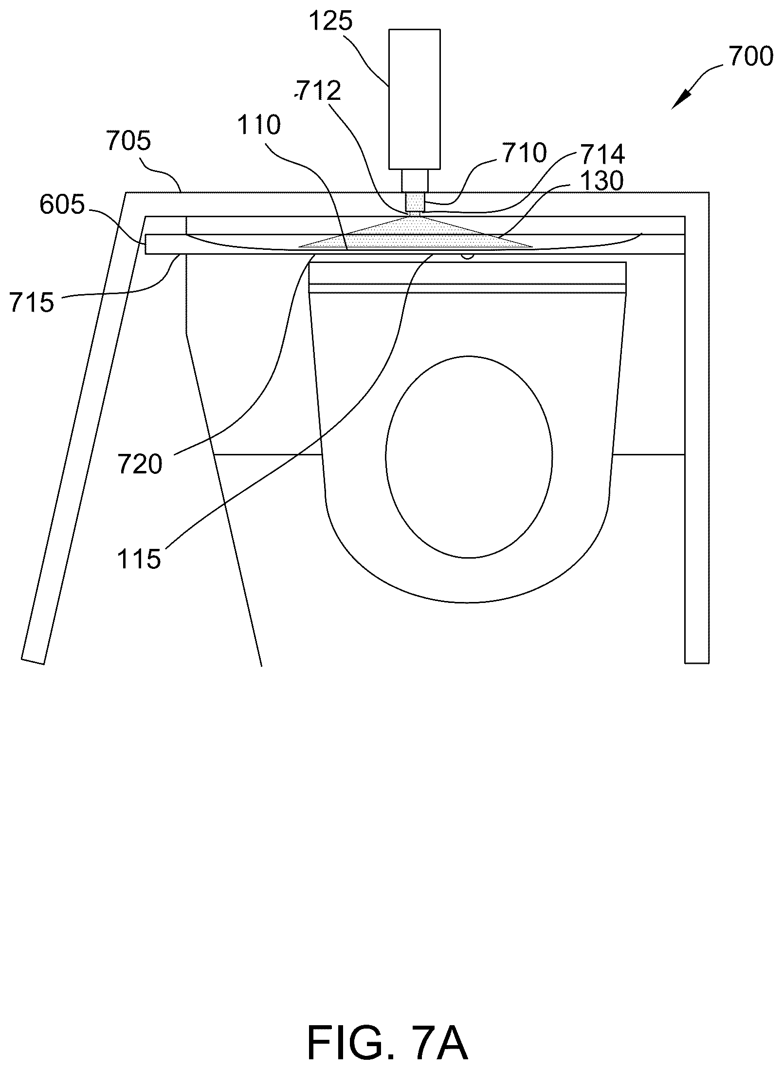 Patent US12105407 Figure 9 – Projection system for baby-changing station translucent displays and methods of operating thereof