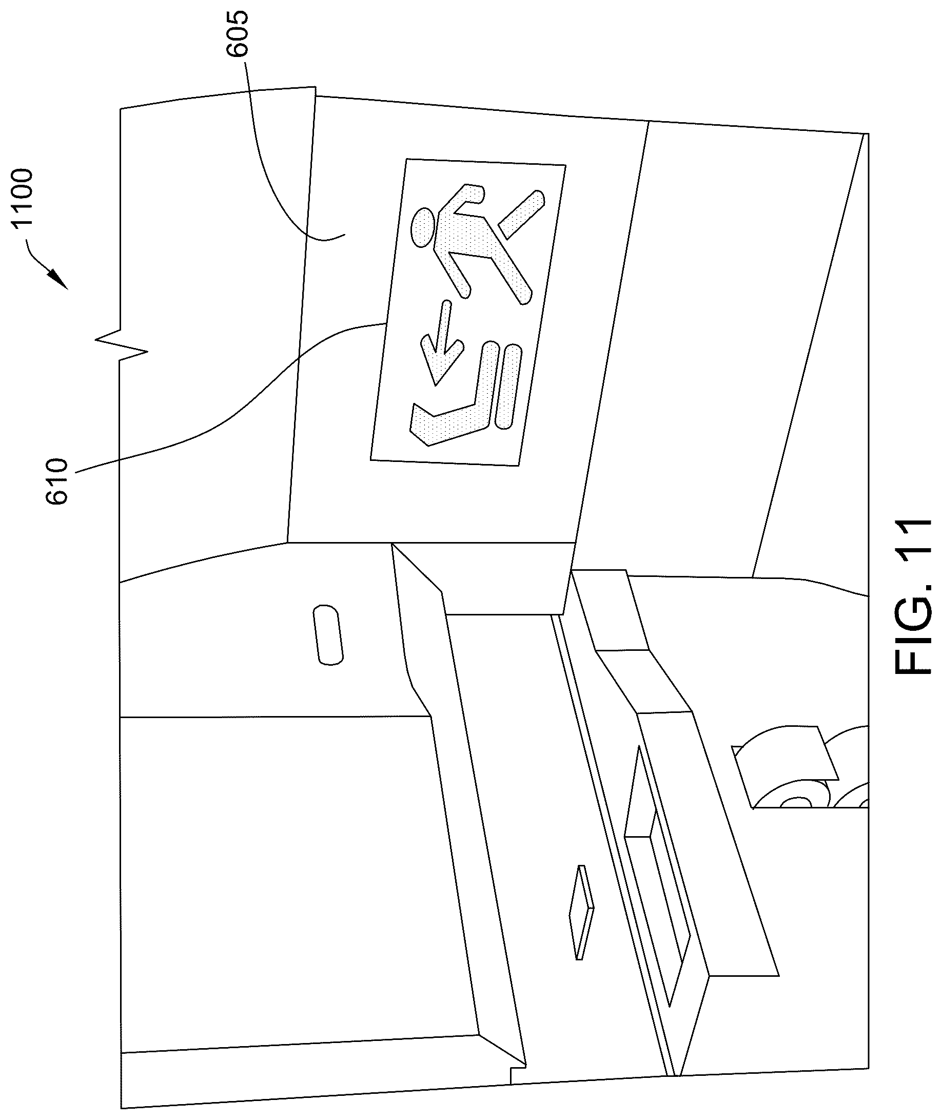 Patent US12105407 Figure 18 – Projection system for baby-changing station translucent displays and methods of operating thereof