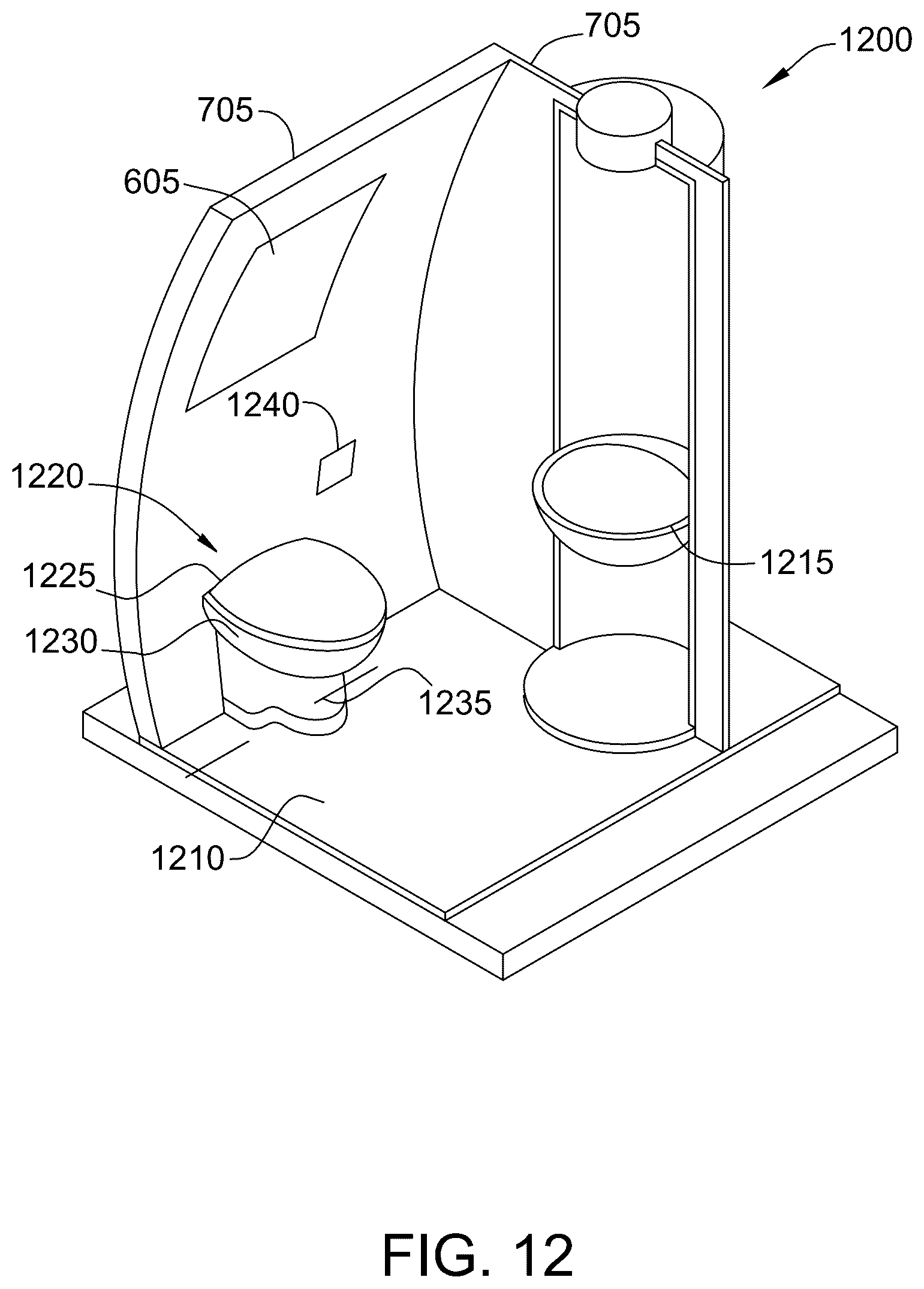 Patent US12105407 Figure 19 – Projection system for baby-changing station translucent displays and methods of operating thereof