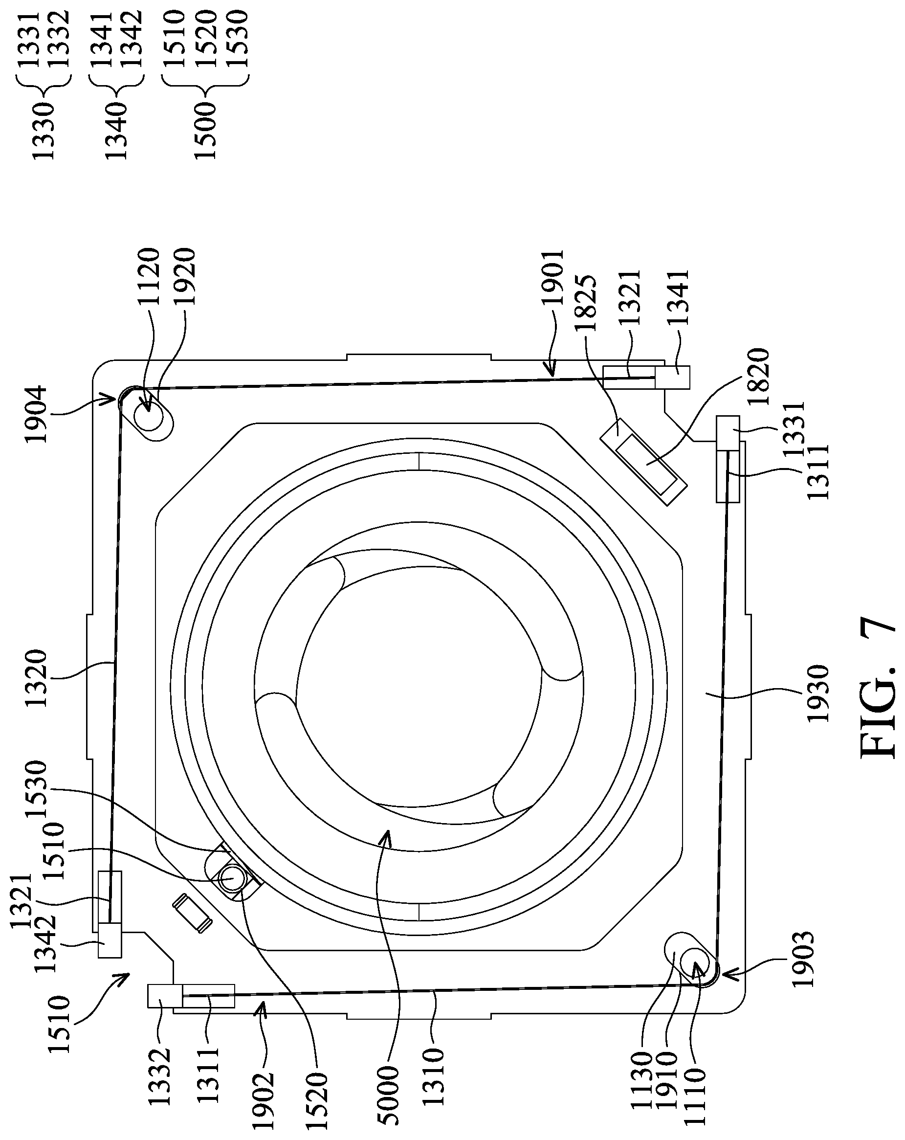 Patent US12105408 Figure 7 – Optical element driving mechanism