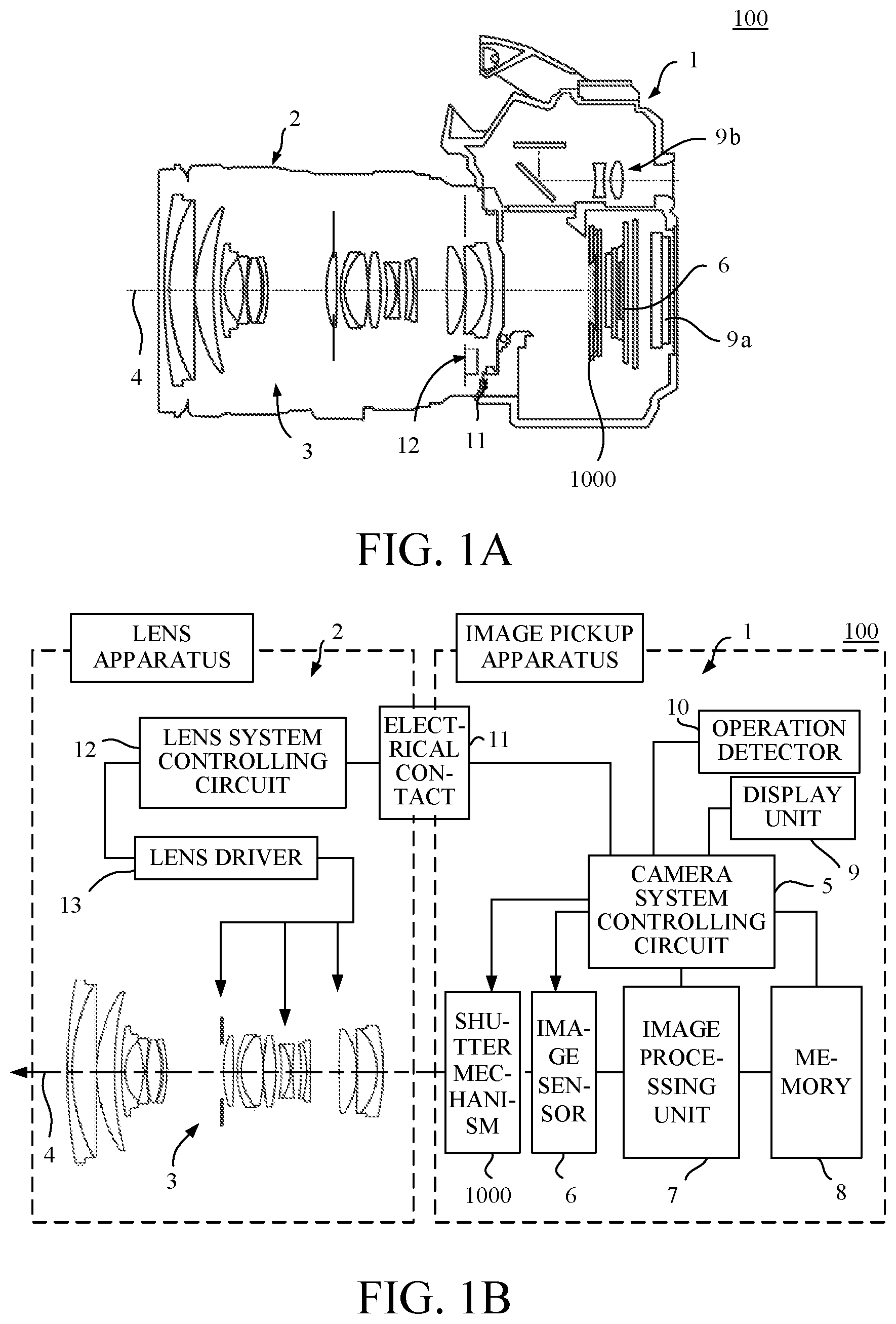 Patent US12105409 Figure 1 – Shutter unit and image pickup apparatus