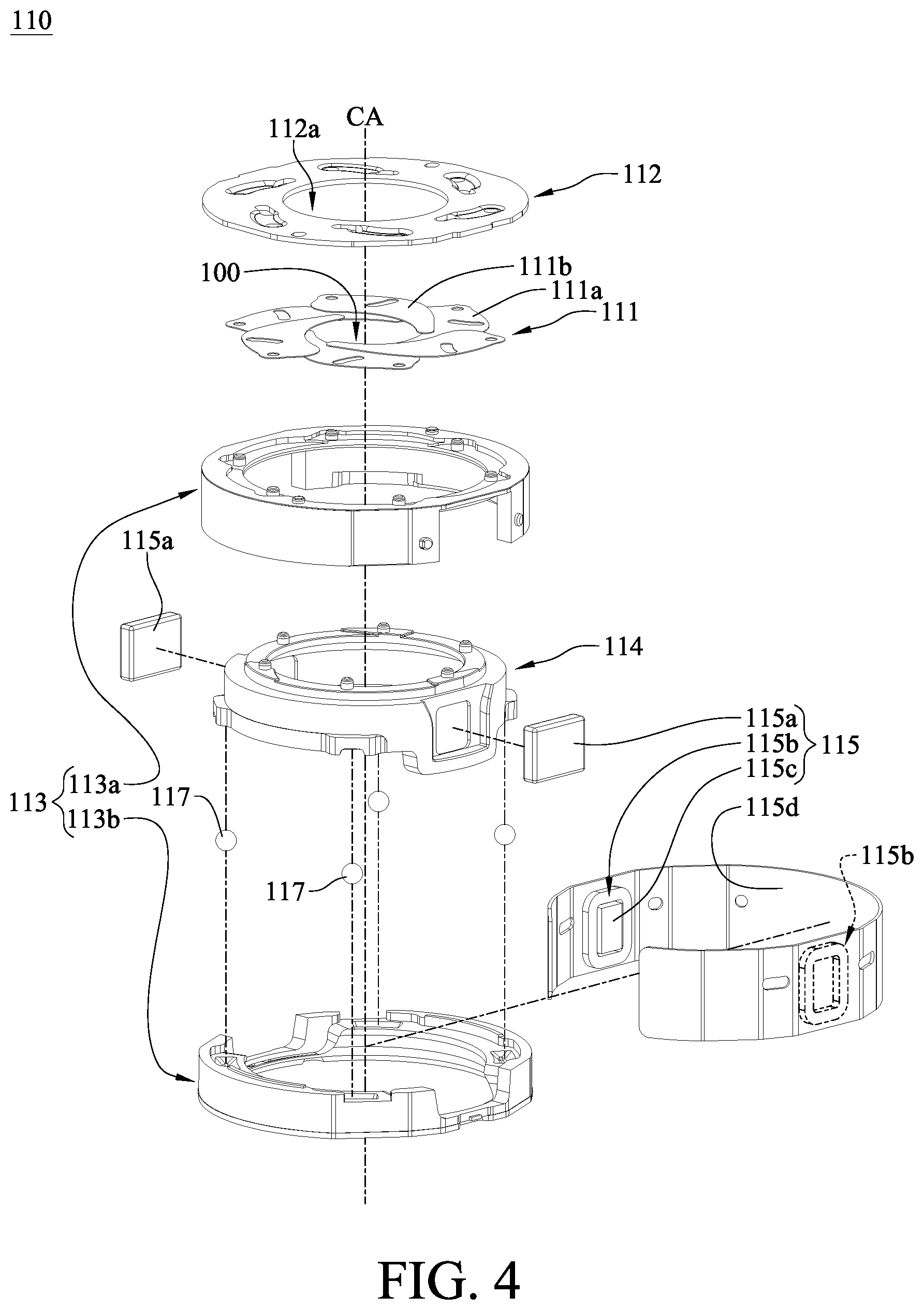 Patent US12105410 Figure 4 – Light pass aperture module, camera module and electronic device