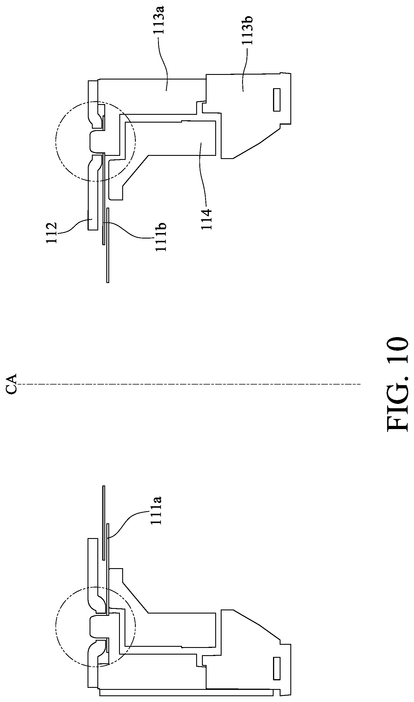 Patent US12105410 Figure 10 – Light pass aperture module, camera module and electronic device