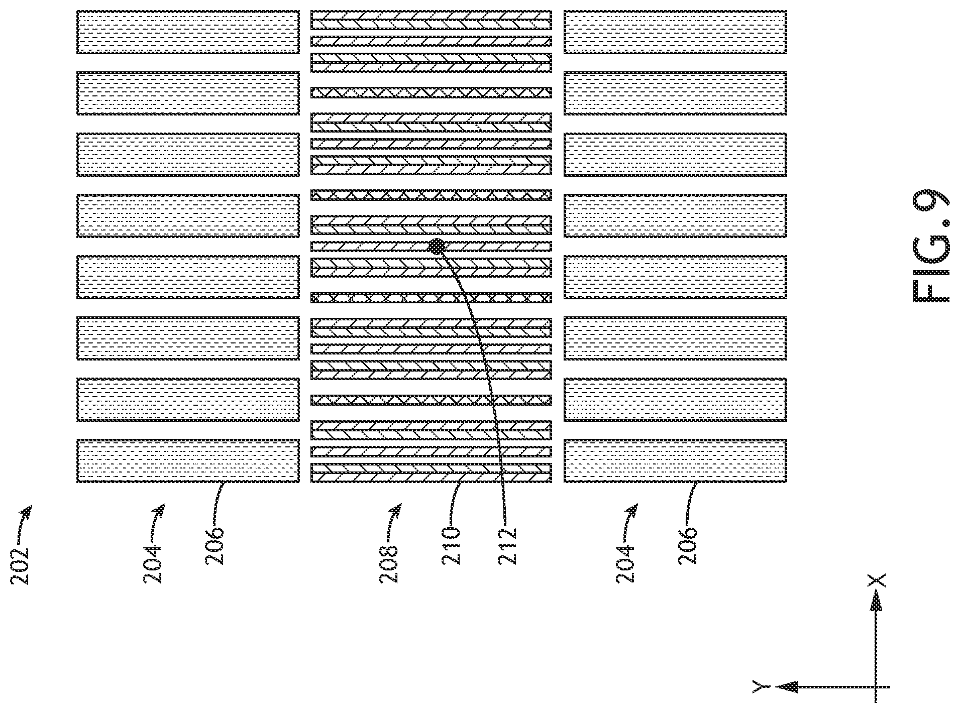 Patent US12105433 Figure 12 – Imaging overlay targets using moiré elements and rotational symmetry arrangements