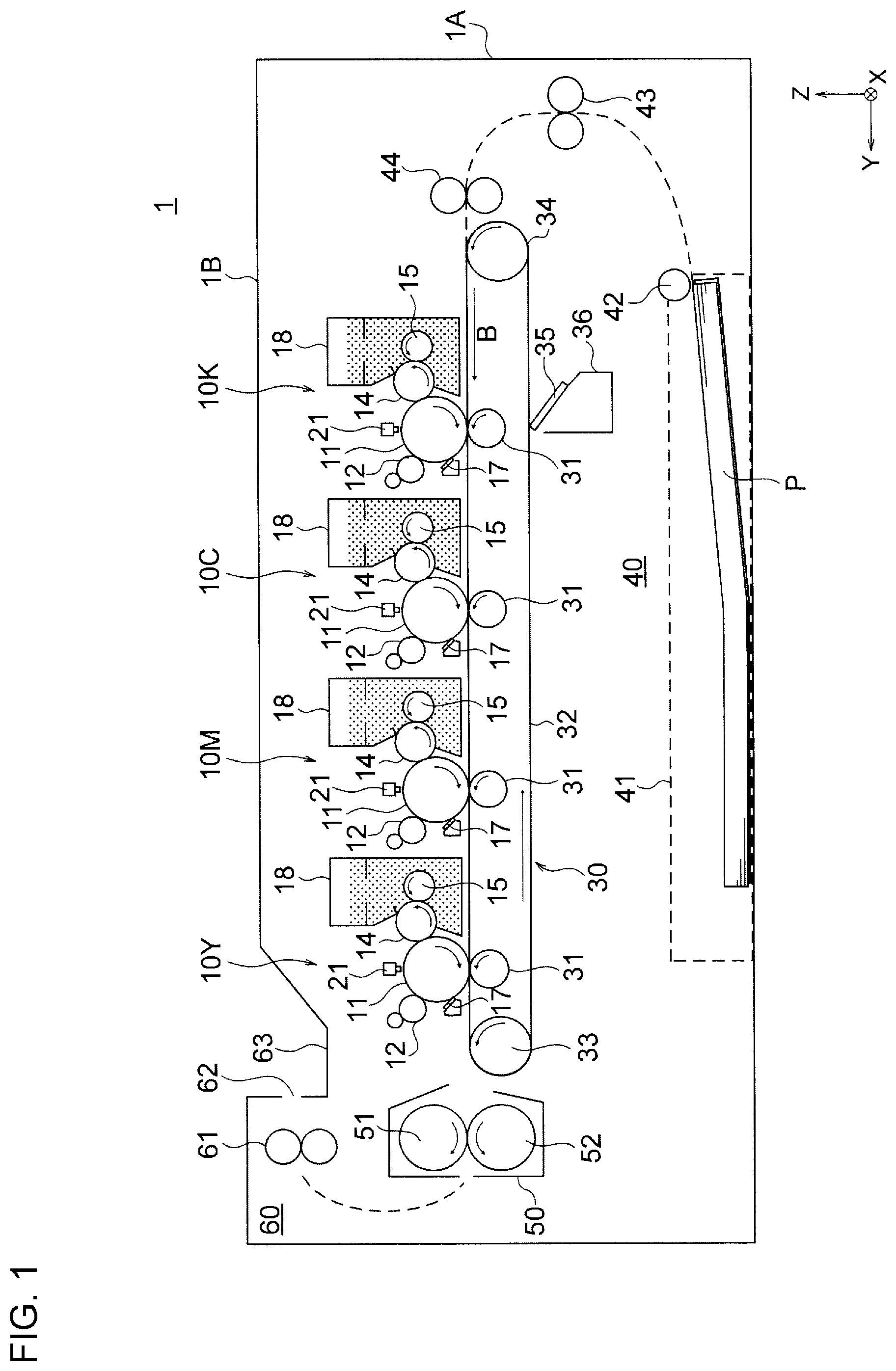 Patent US12105437 Figure 1 – Charging device and image formation apparatus