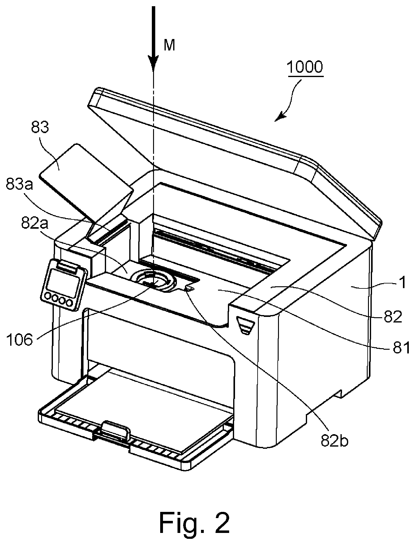 Patent US12105442 Figure 2 – Toner container and image forming system