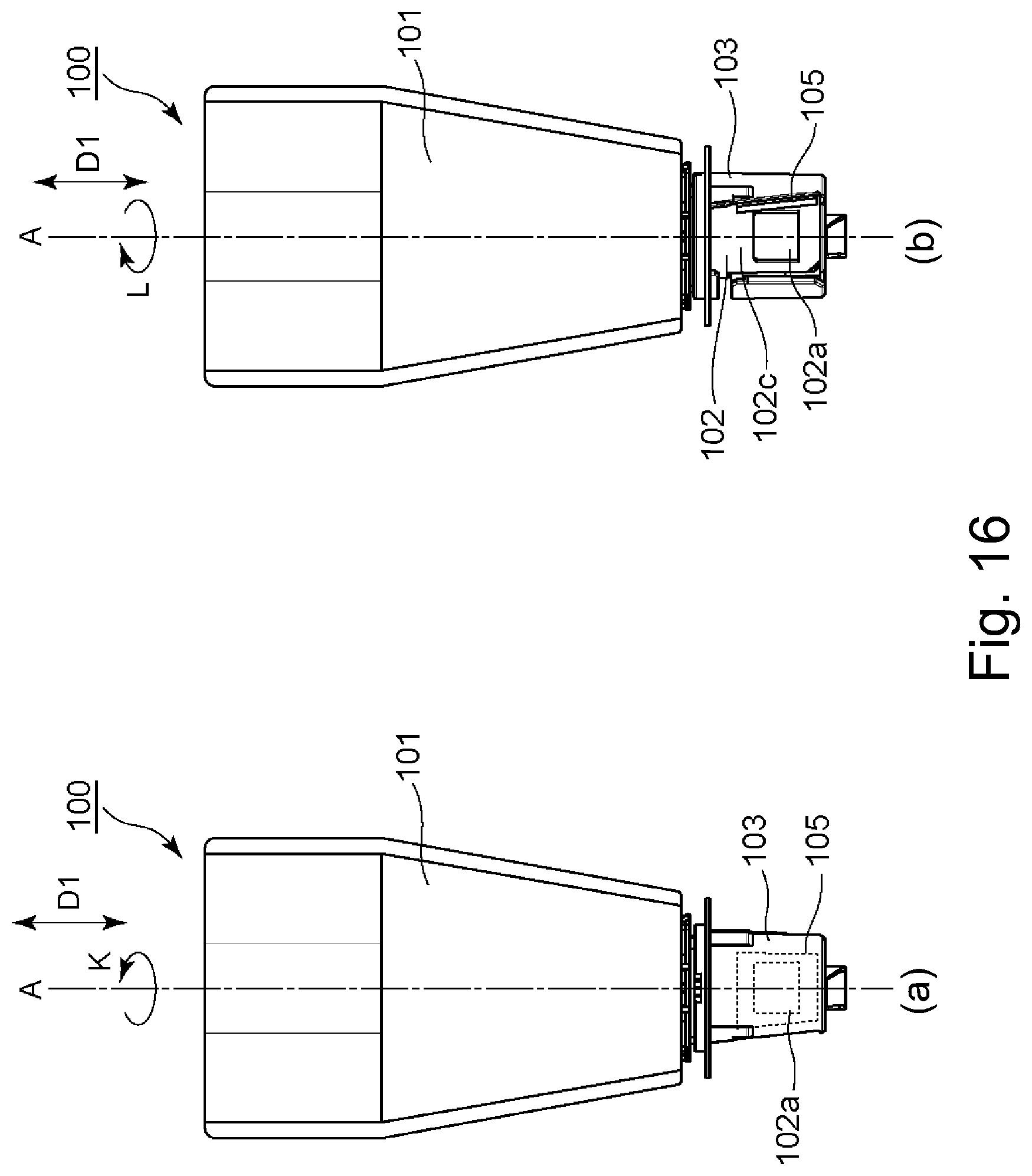 Patent US12105442 Figure 16 – Toner container and image forming system