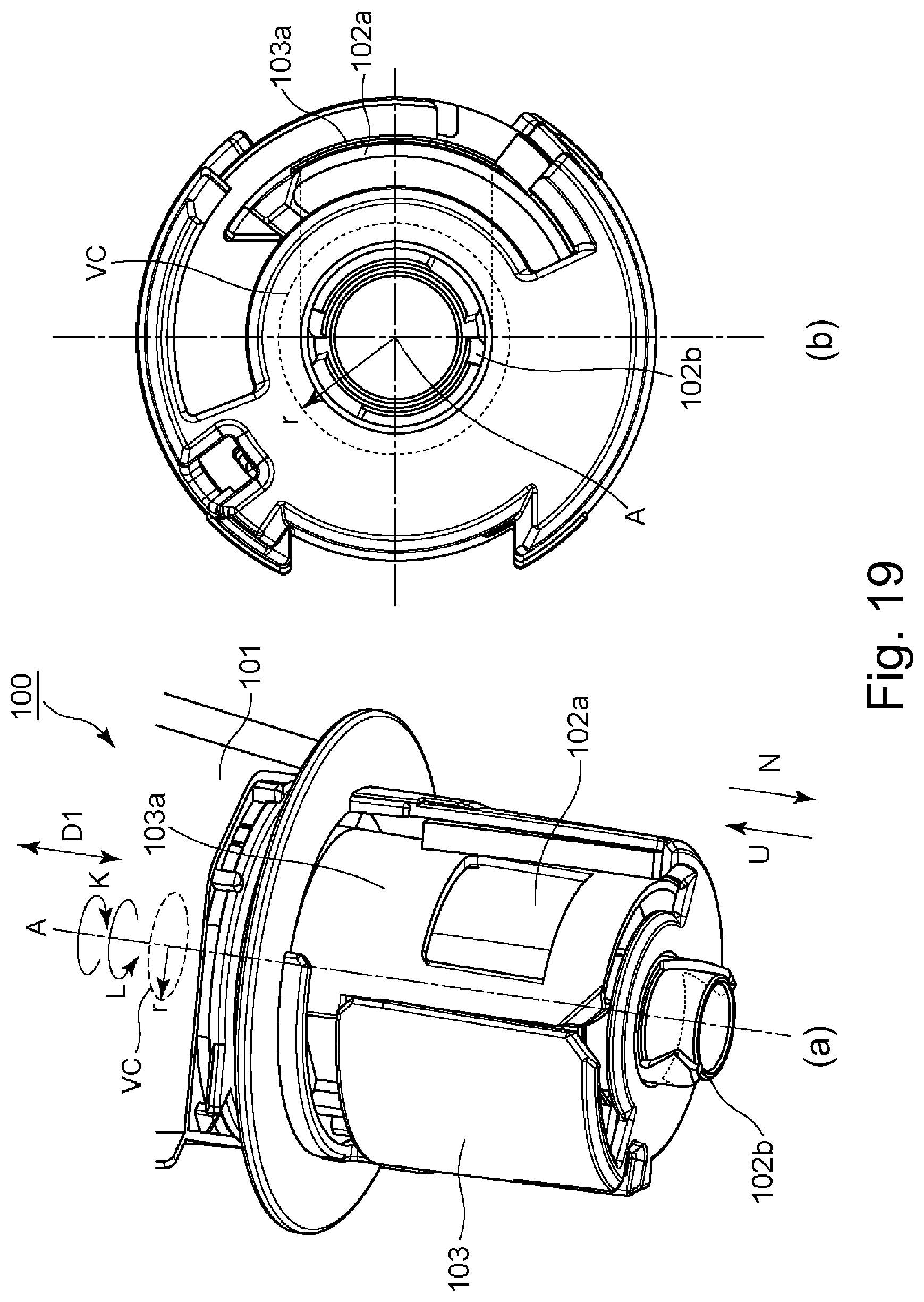 Patent US12105442 Figure 19 – Toner container and image forming system