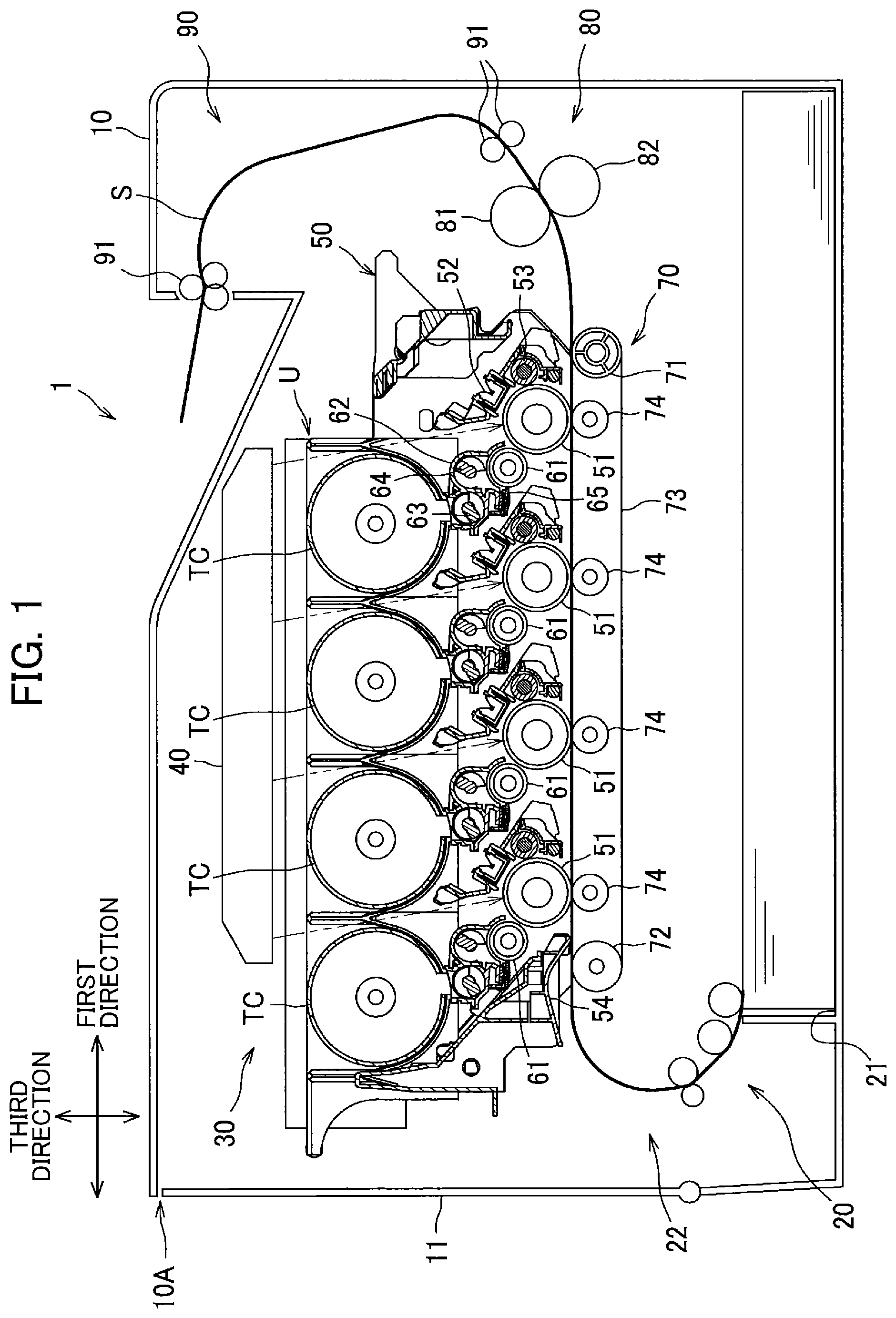 Patent US12105444 Figure 1 – Image forming apparatus capable of suppressing increase in size