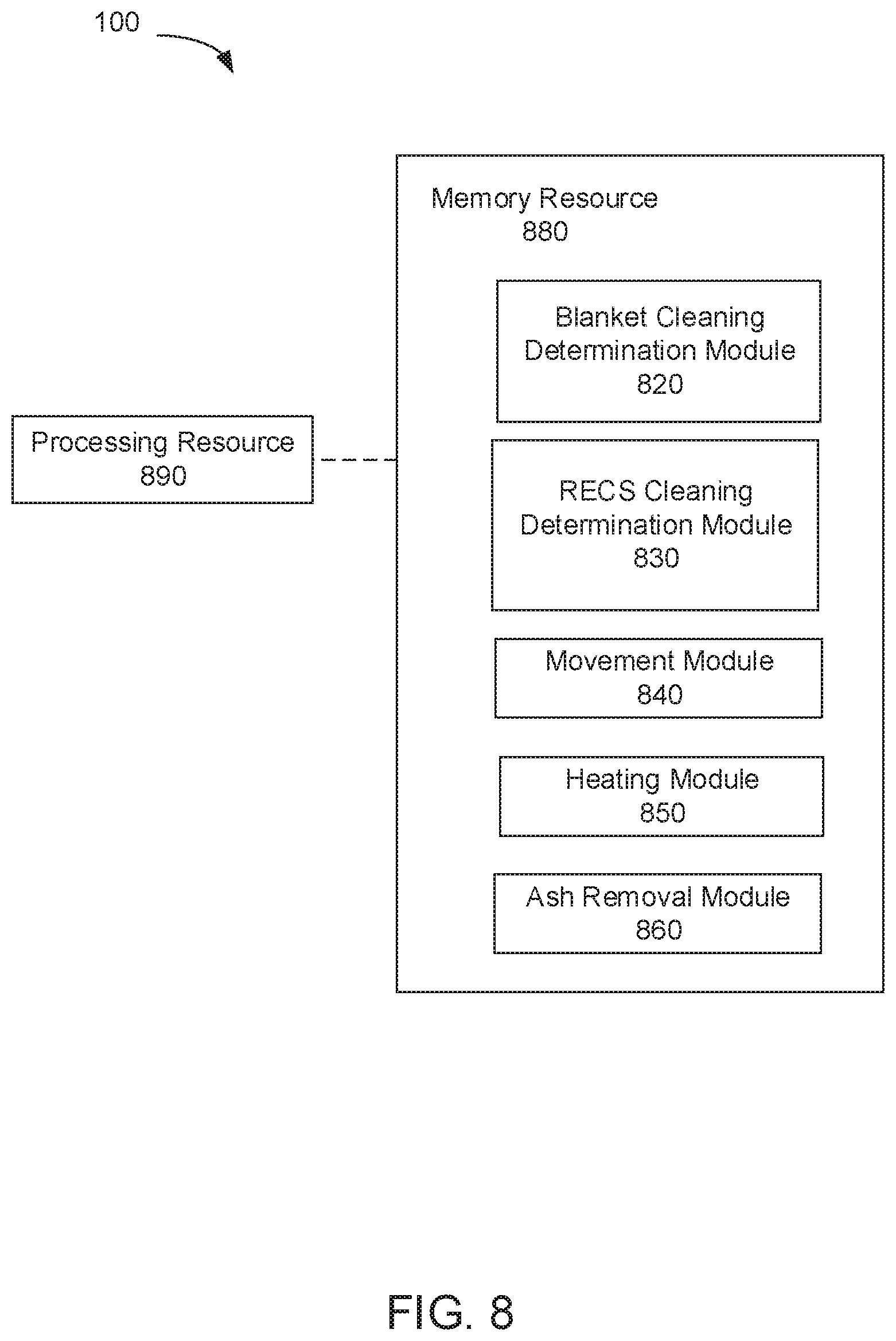 Patent US12105448 Figure 8 – Intermediate transfer member cleaning