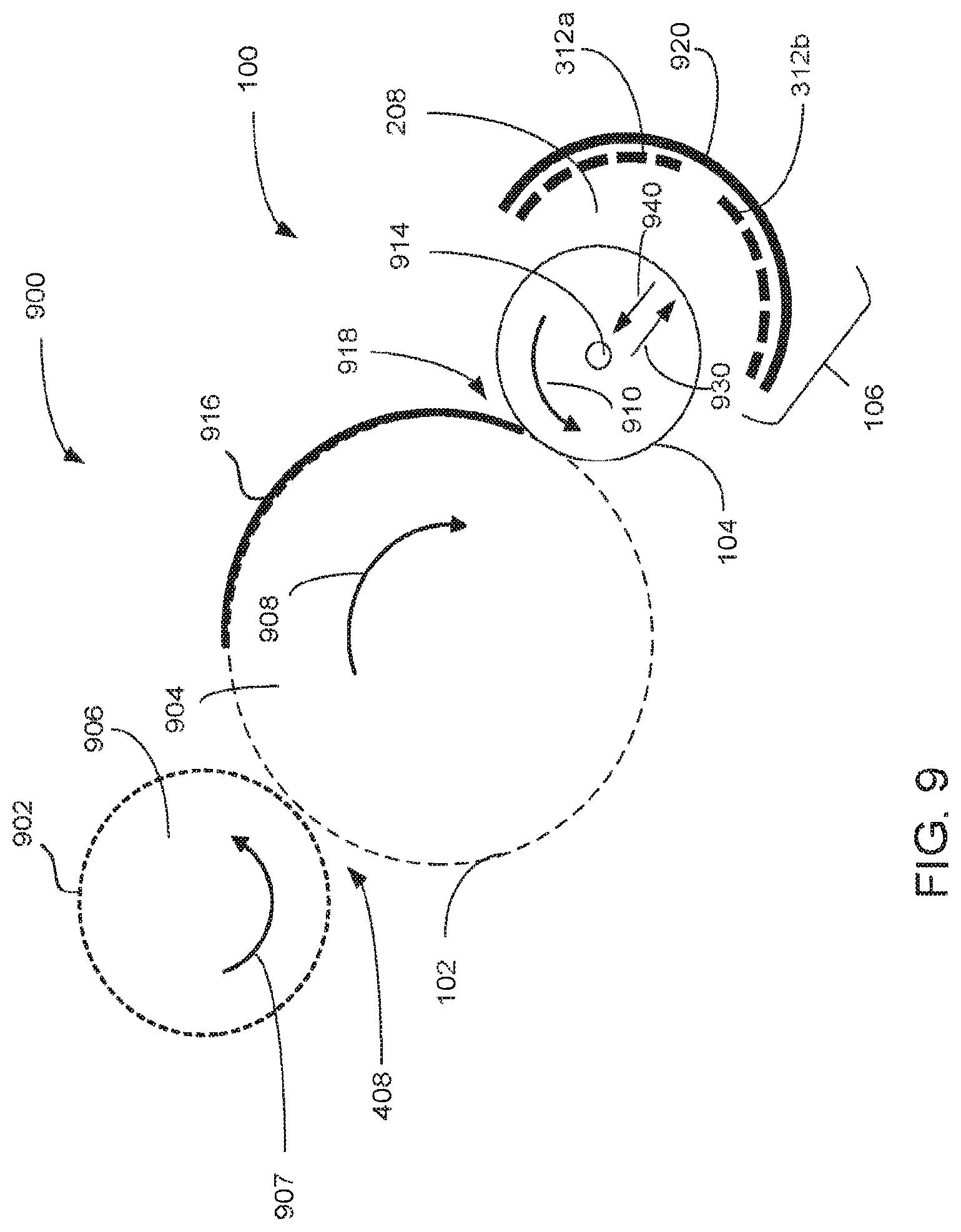 Patent US12105448 Figure 9 – Intermediate transfer member cleaning