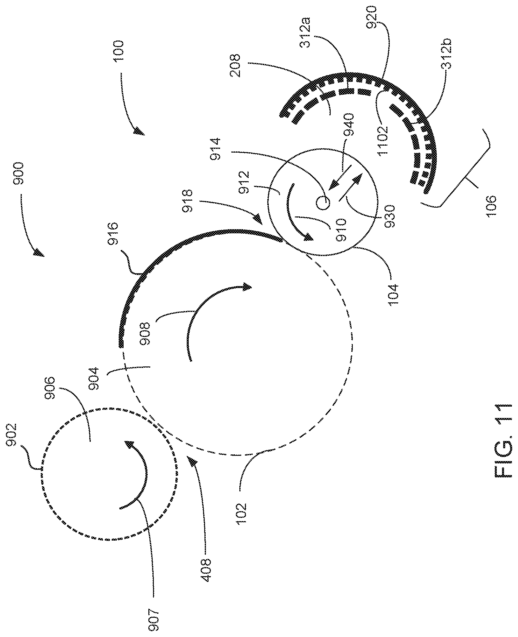 Patent US12105448 Figure 11 – Intermediate transfer member cleaning