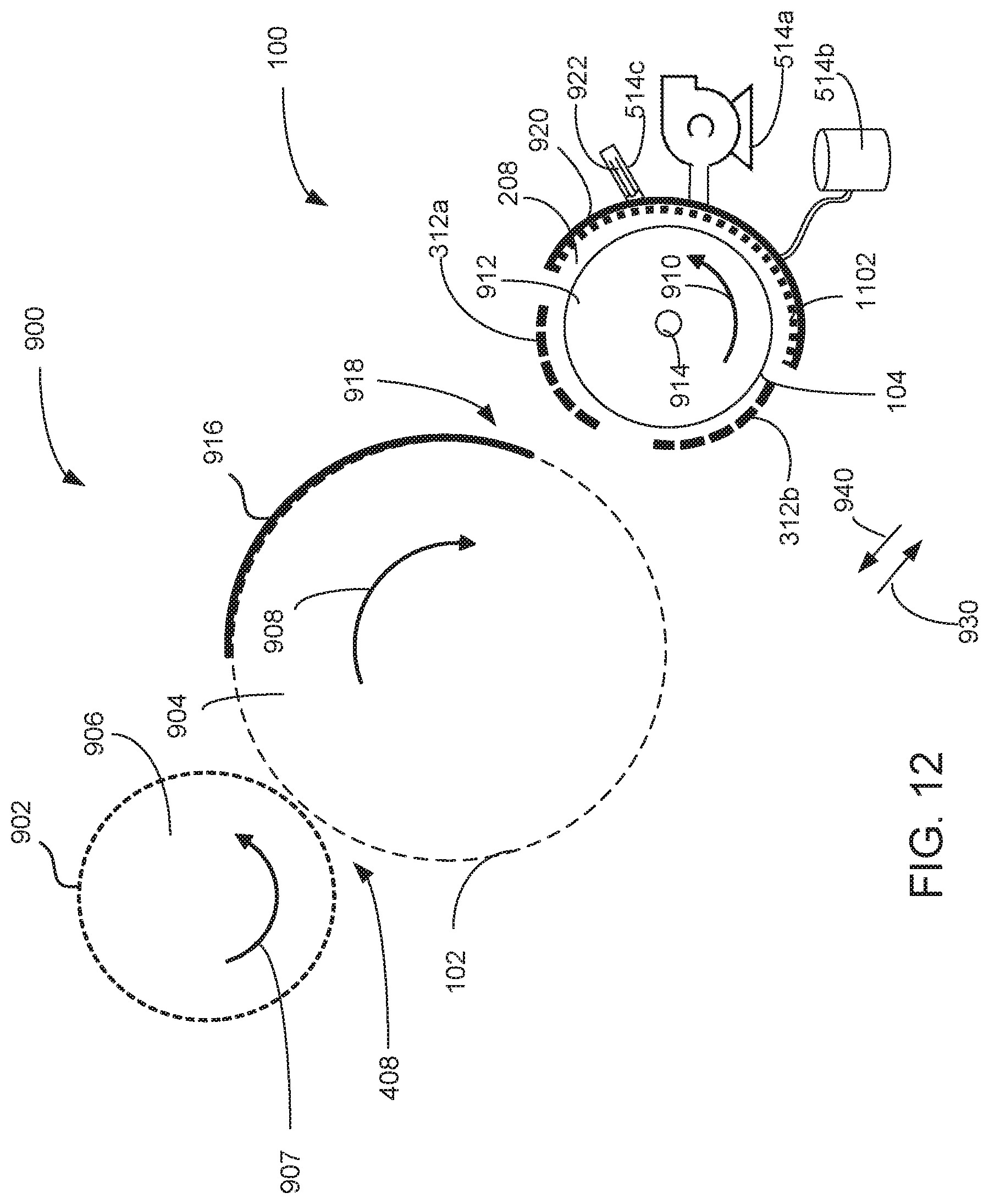 Patent US12105448 Figure 12 – Intermediate transfer member cleaning