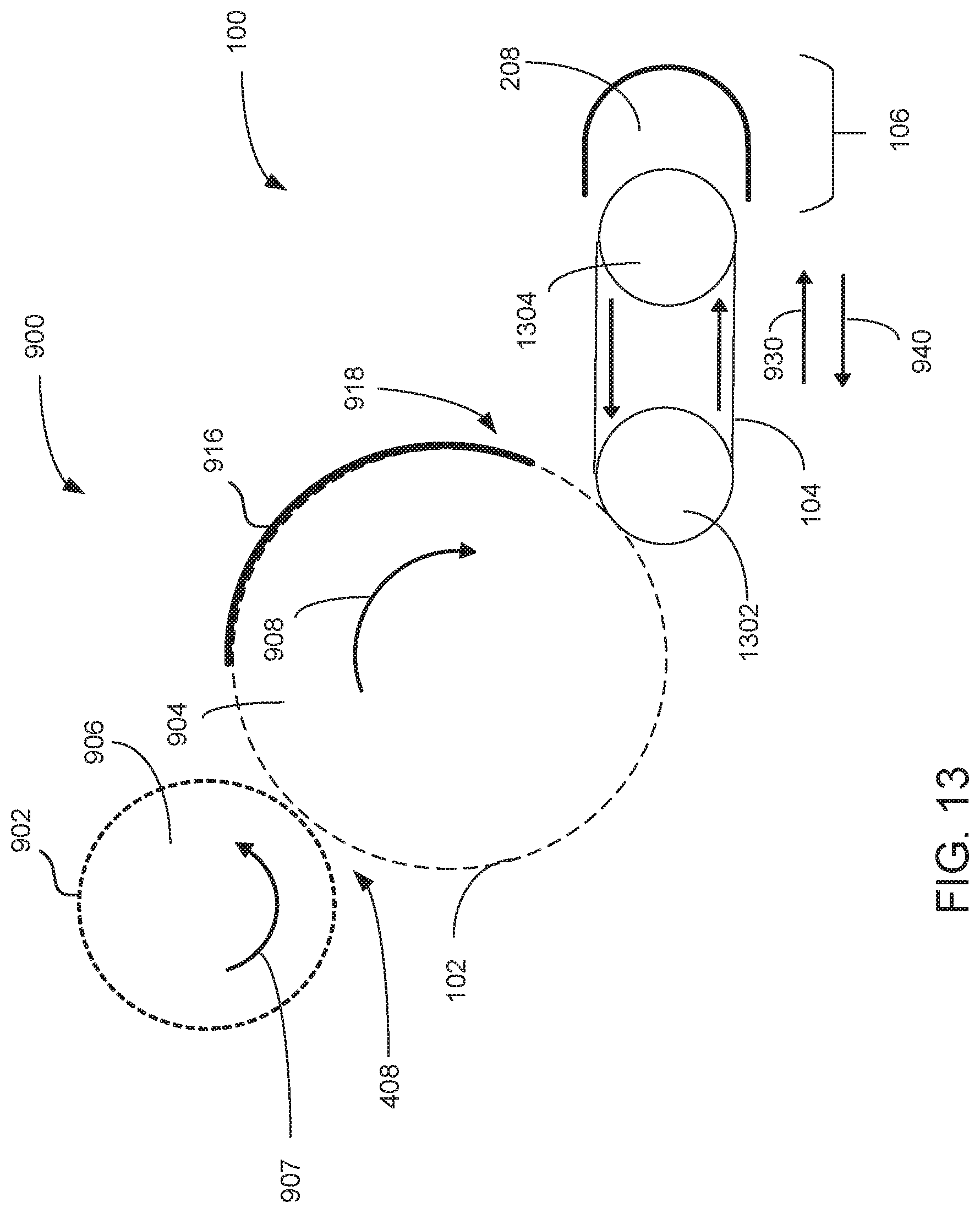 Patent US12105448 Figure 13 – Intermediate transfer member cleaning