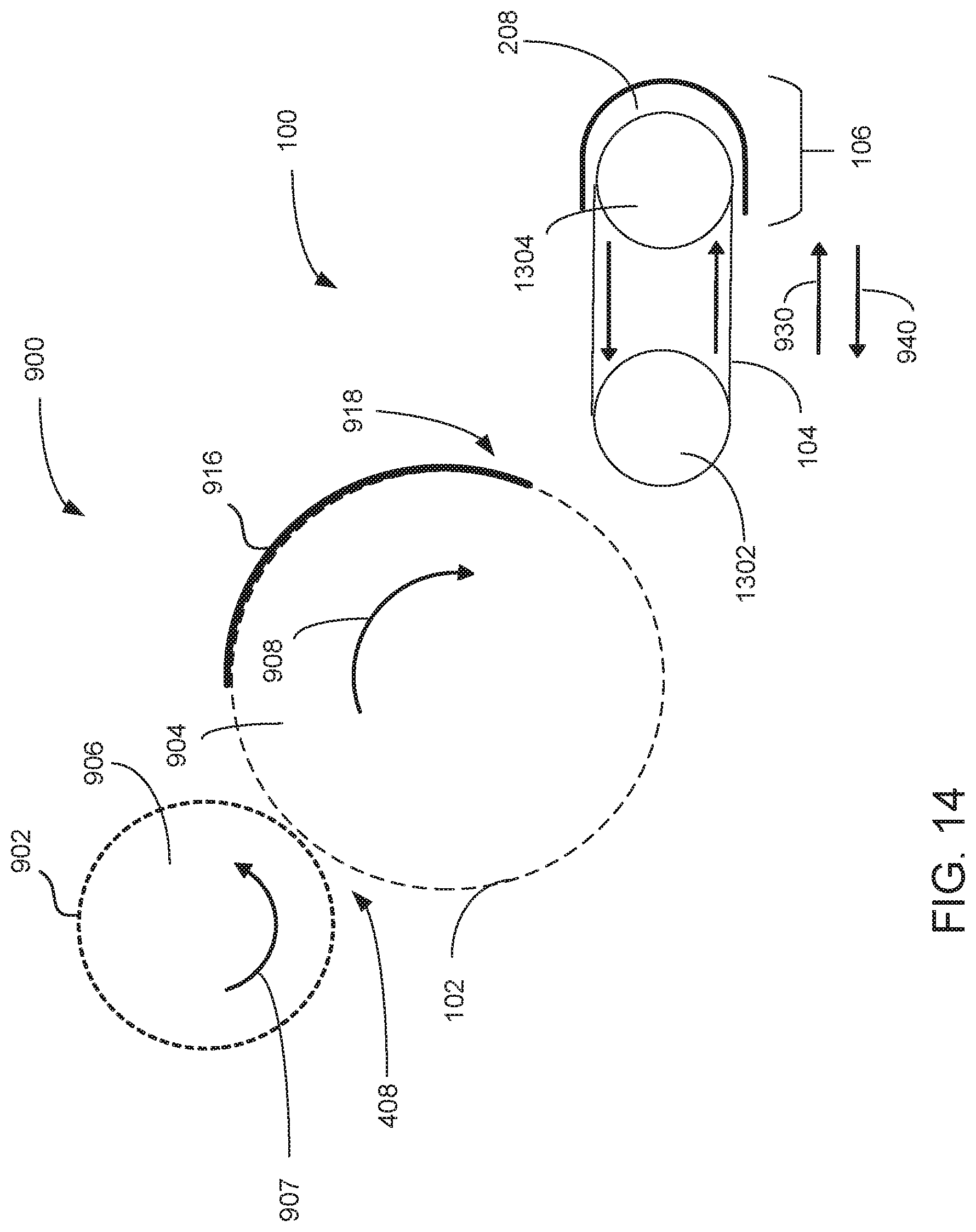 Patent US12105448 Figure 14 – Intermediate transfer member cleaning