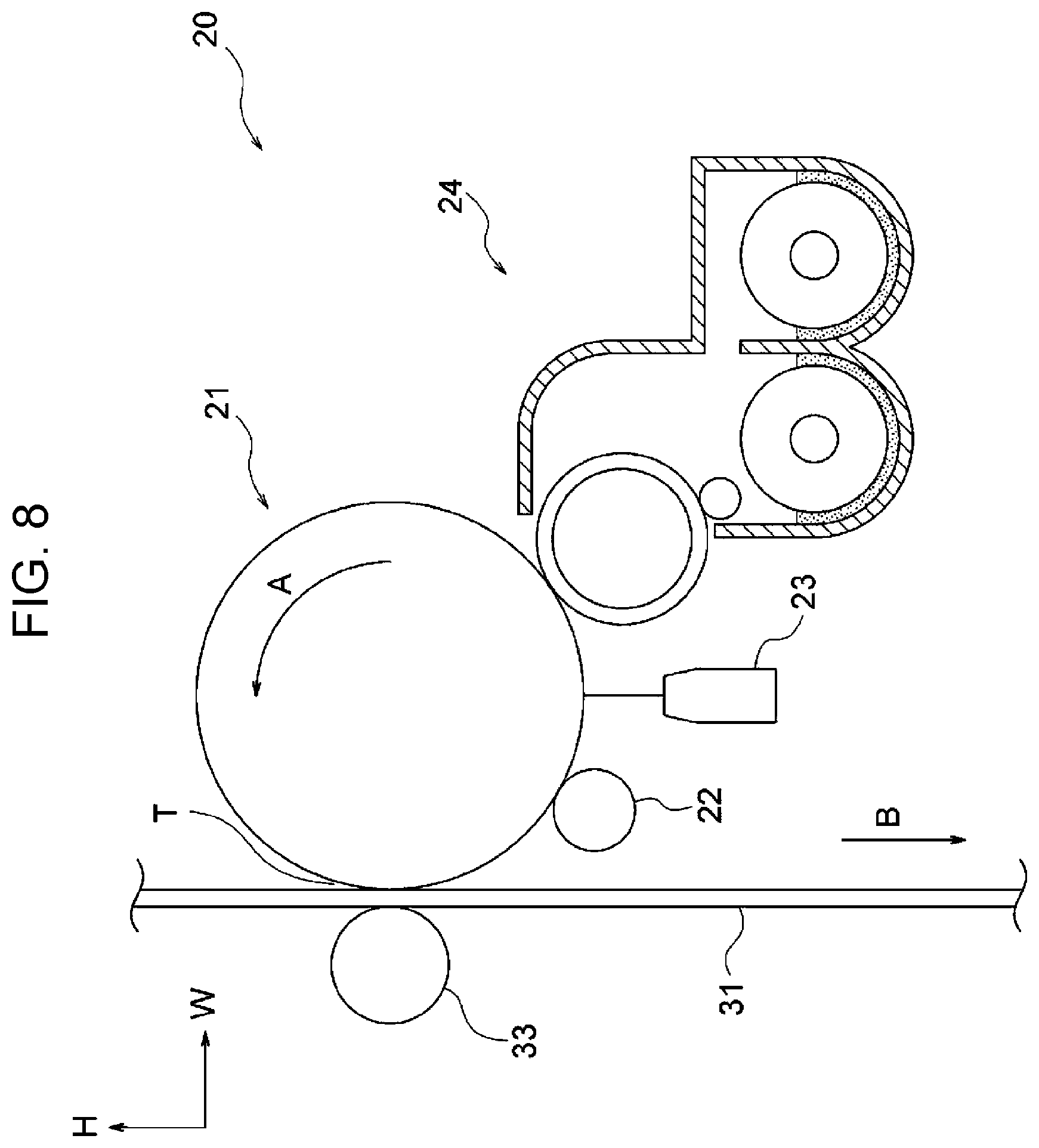 Patent US12105453 Figure 8 – Fixing device and image forming apparatus