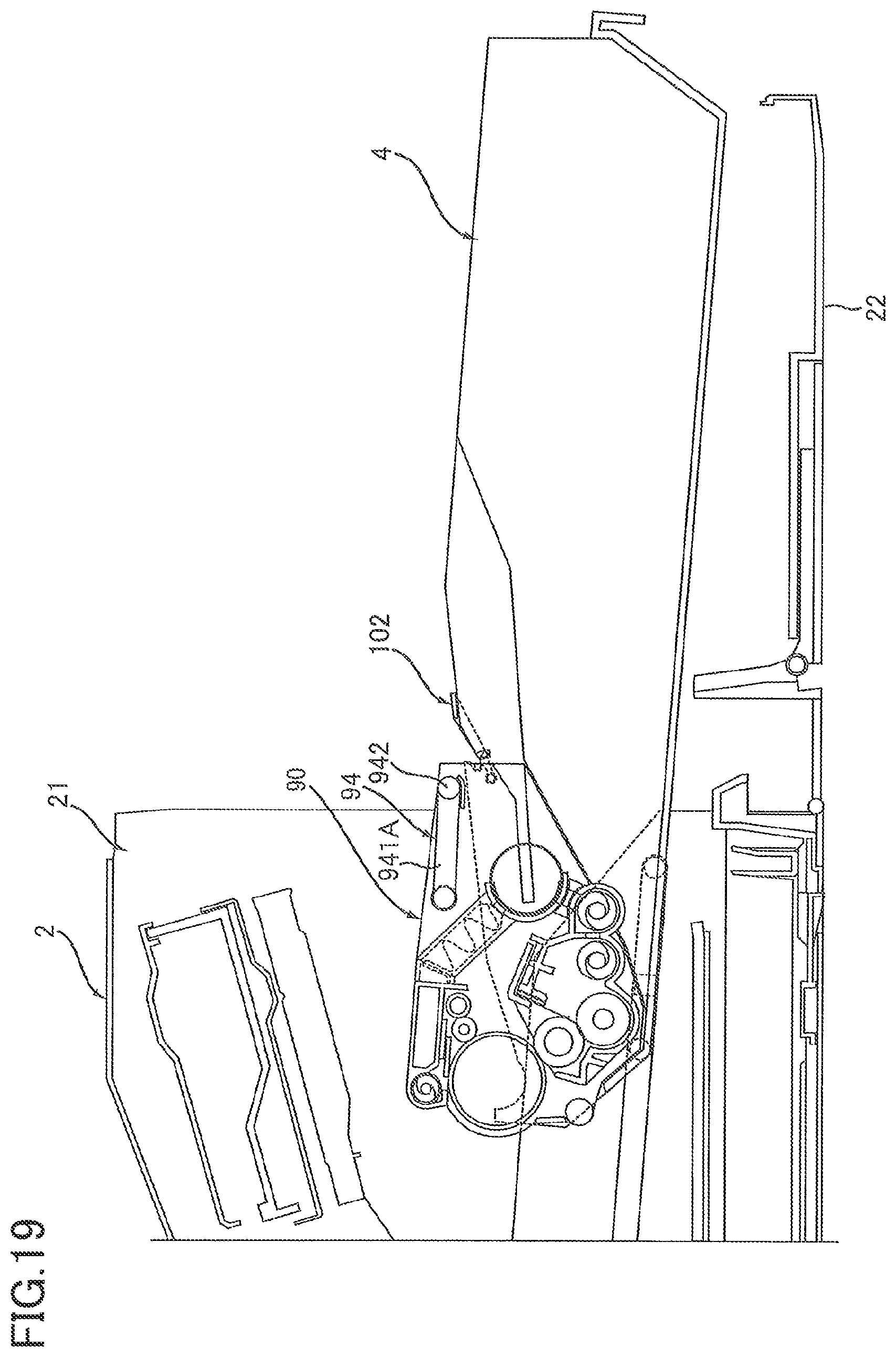 Patent US12105456 Figure 19 – Image forming device having drawer