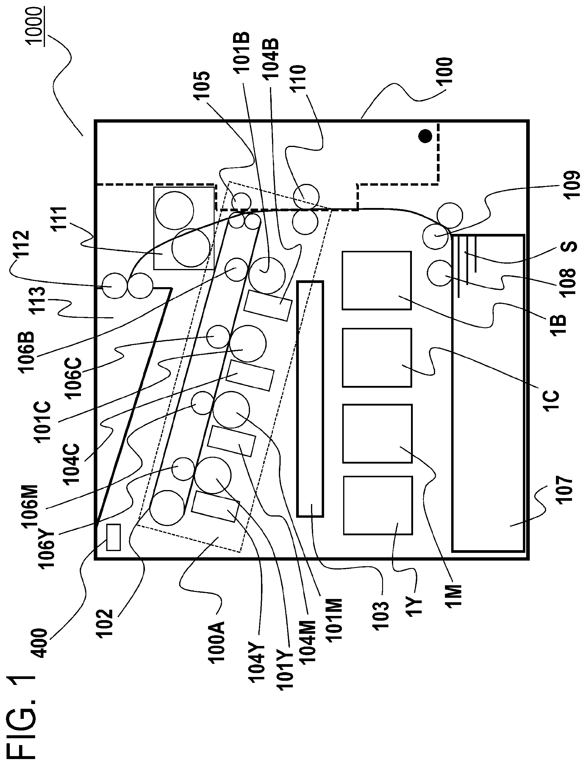 Patent US12105457 Figure 1 – Image forming apparatus