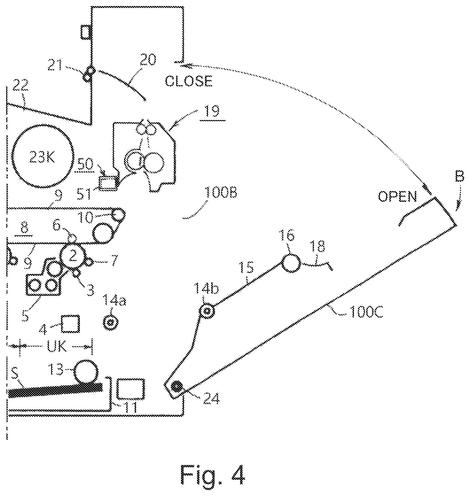 Patent US12105461 Figure 4 – Image forming apparatus having removable fixing portion and filter holder