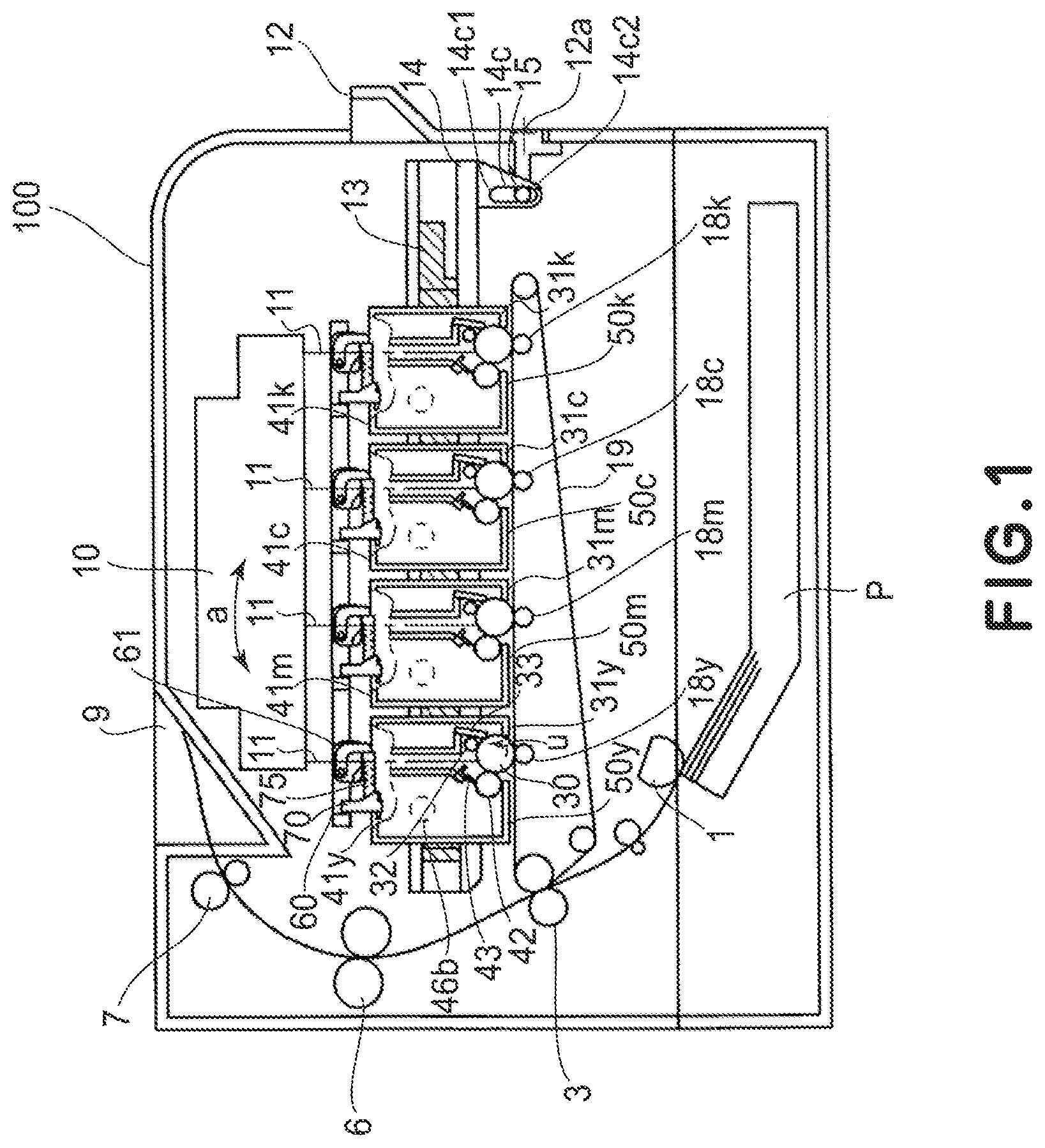 Patent US12105466 Figure 1 – Process cartridge and image forming apparatus