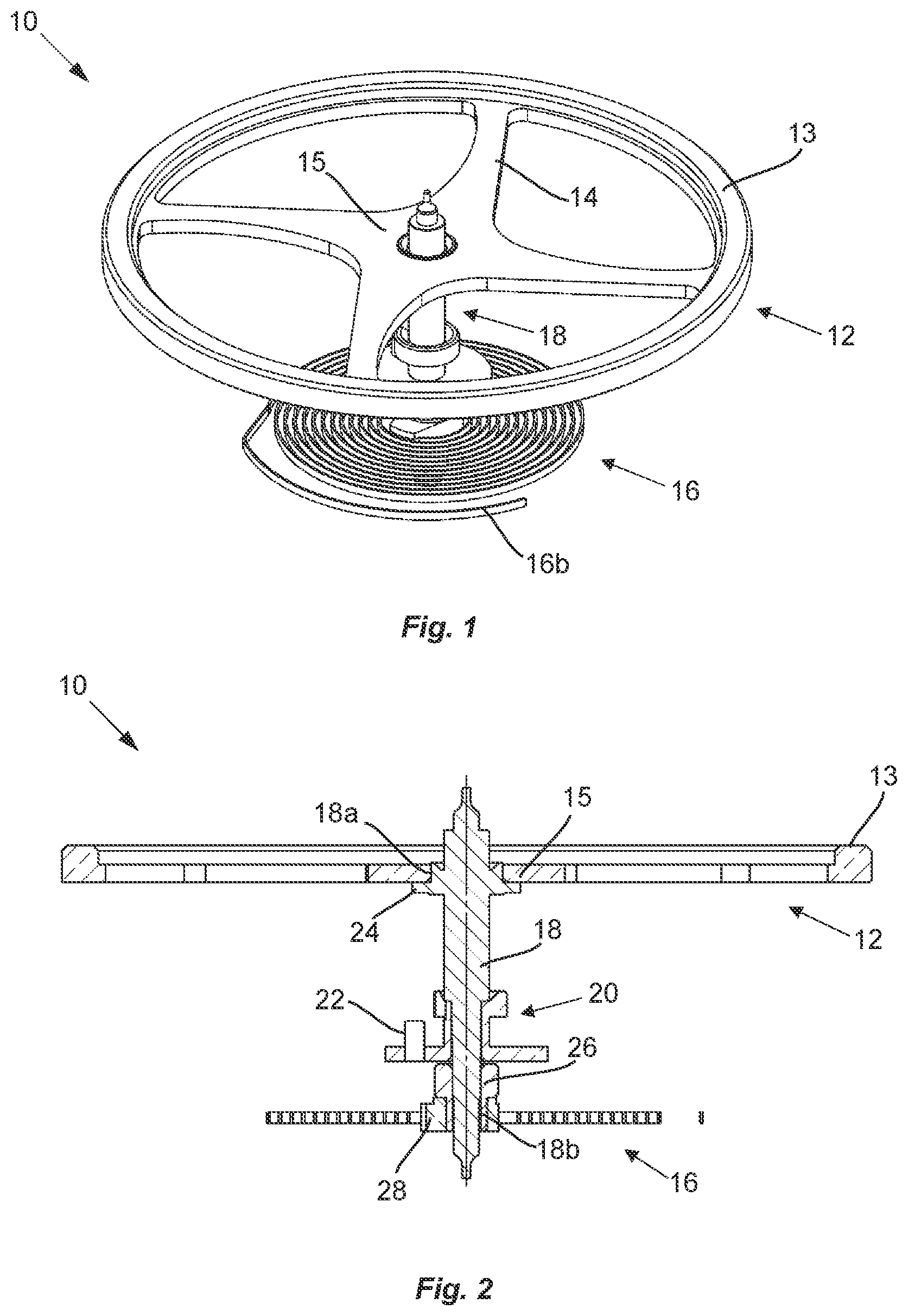 Patent US12105474 Figure 1 – Oscillator for a timepiece movement and timepiece comprising such an oscillator
