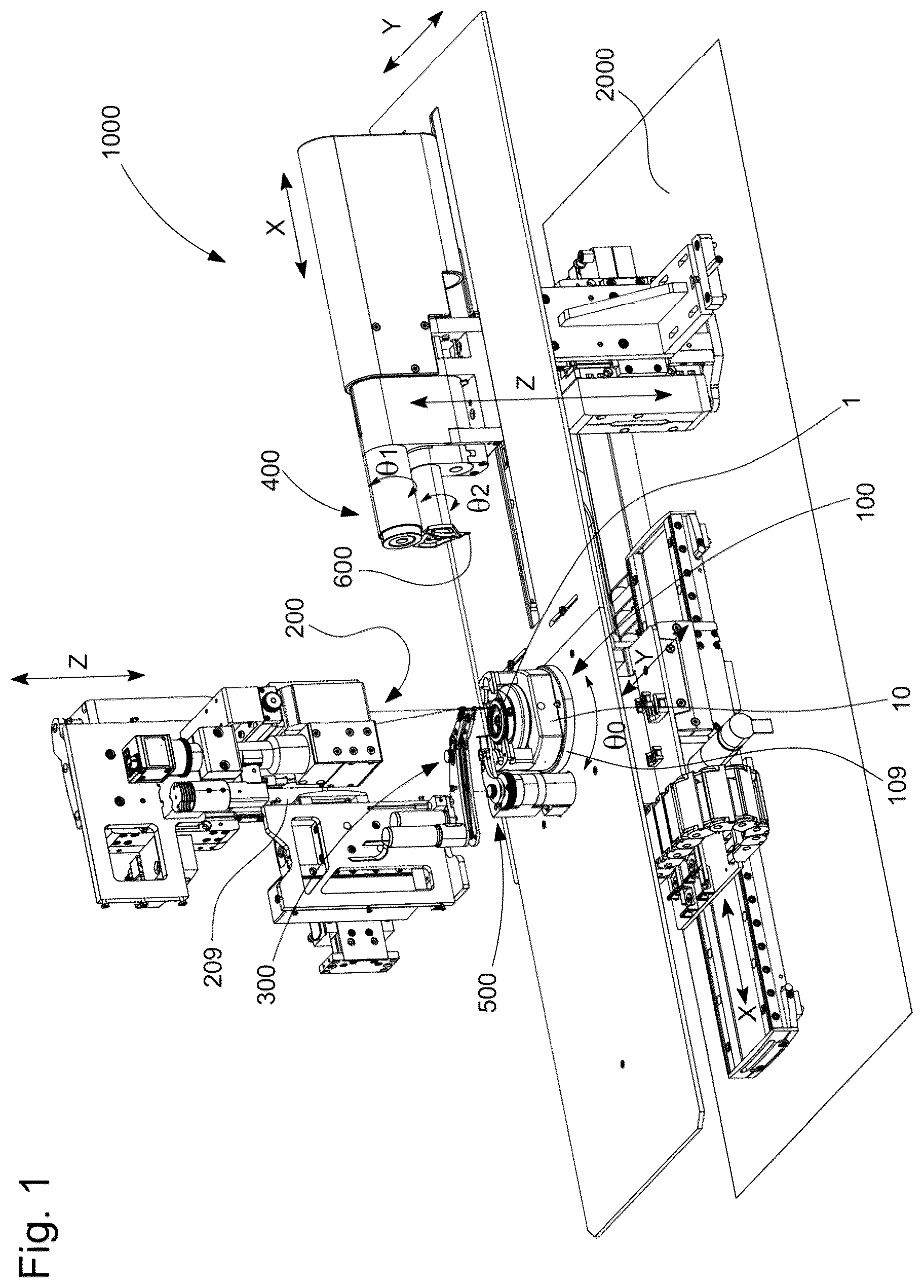 Patent US12105477 Figure 1 – Horological setting machine and setting method