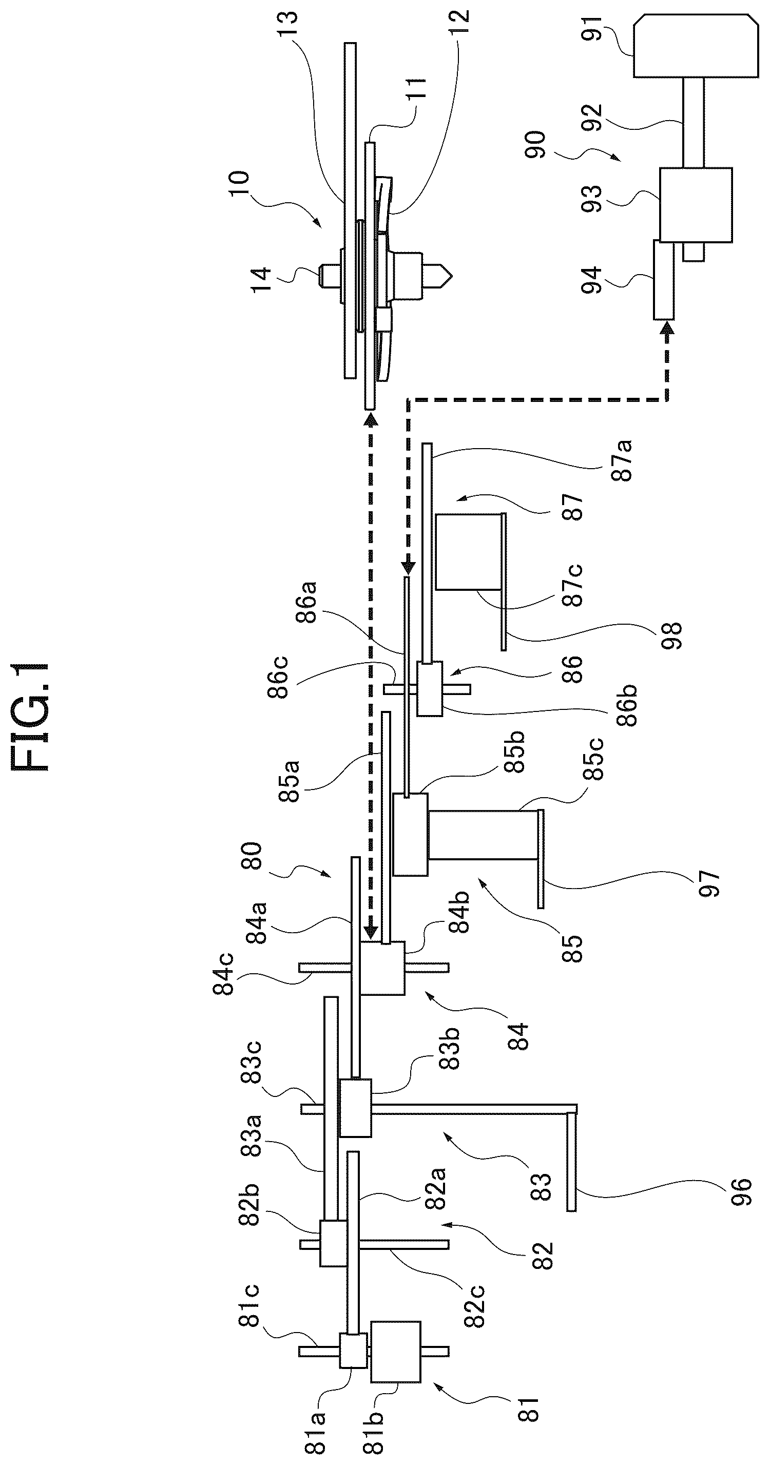 Patent US12105478 Figure 1 – Variation reduction mechanism of stop position of pointer