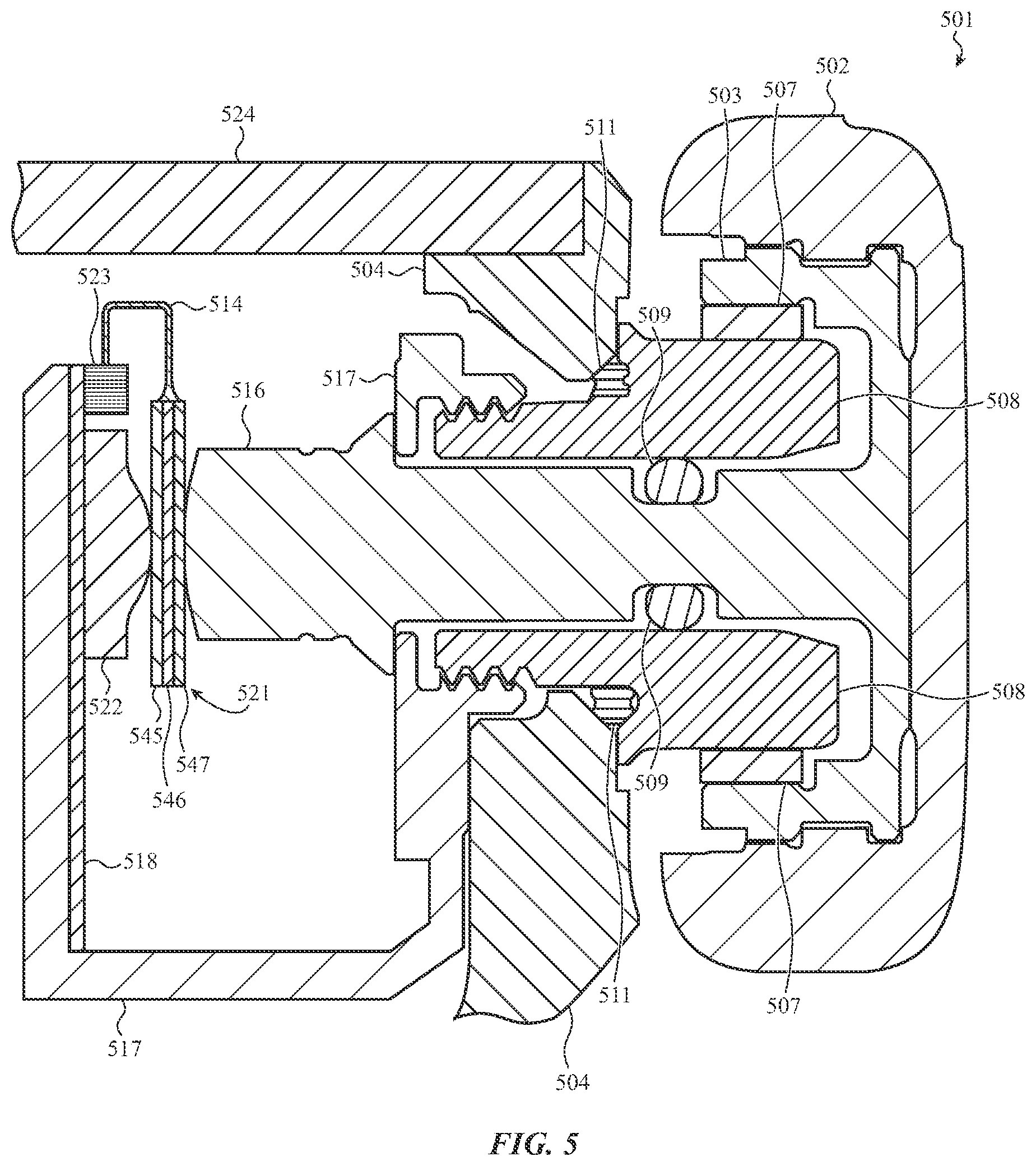 Patent US12105479 Figure 7 – Force-detecting input structure